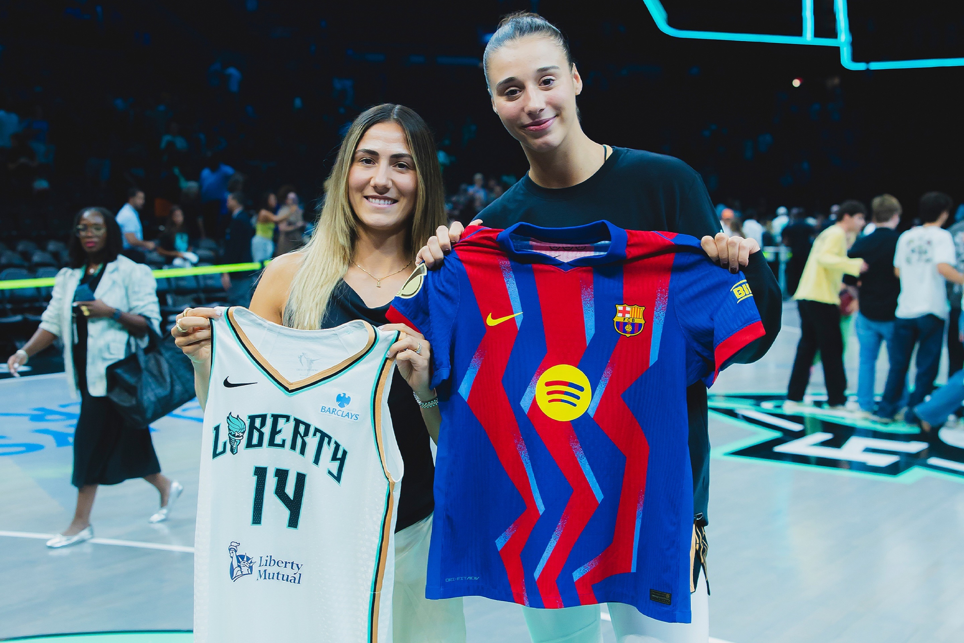 Laia Aleixandri y Raquel Carrera, juntas en el Barclays Center