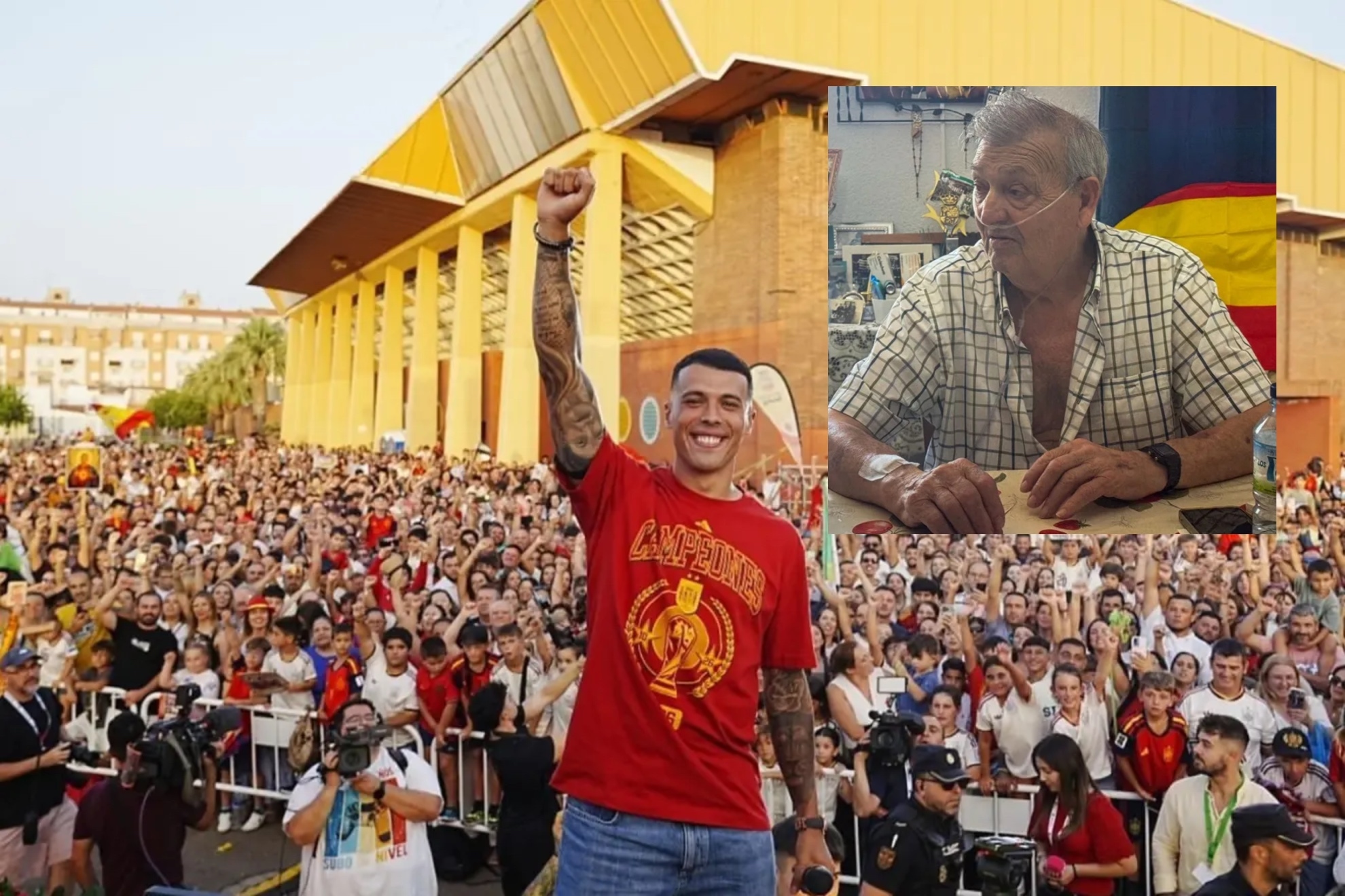 La madre de Pedro Porro revela qué sintió al ver a su padre con la medalla de campeón del mundo: "Muy emocionante"