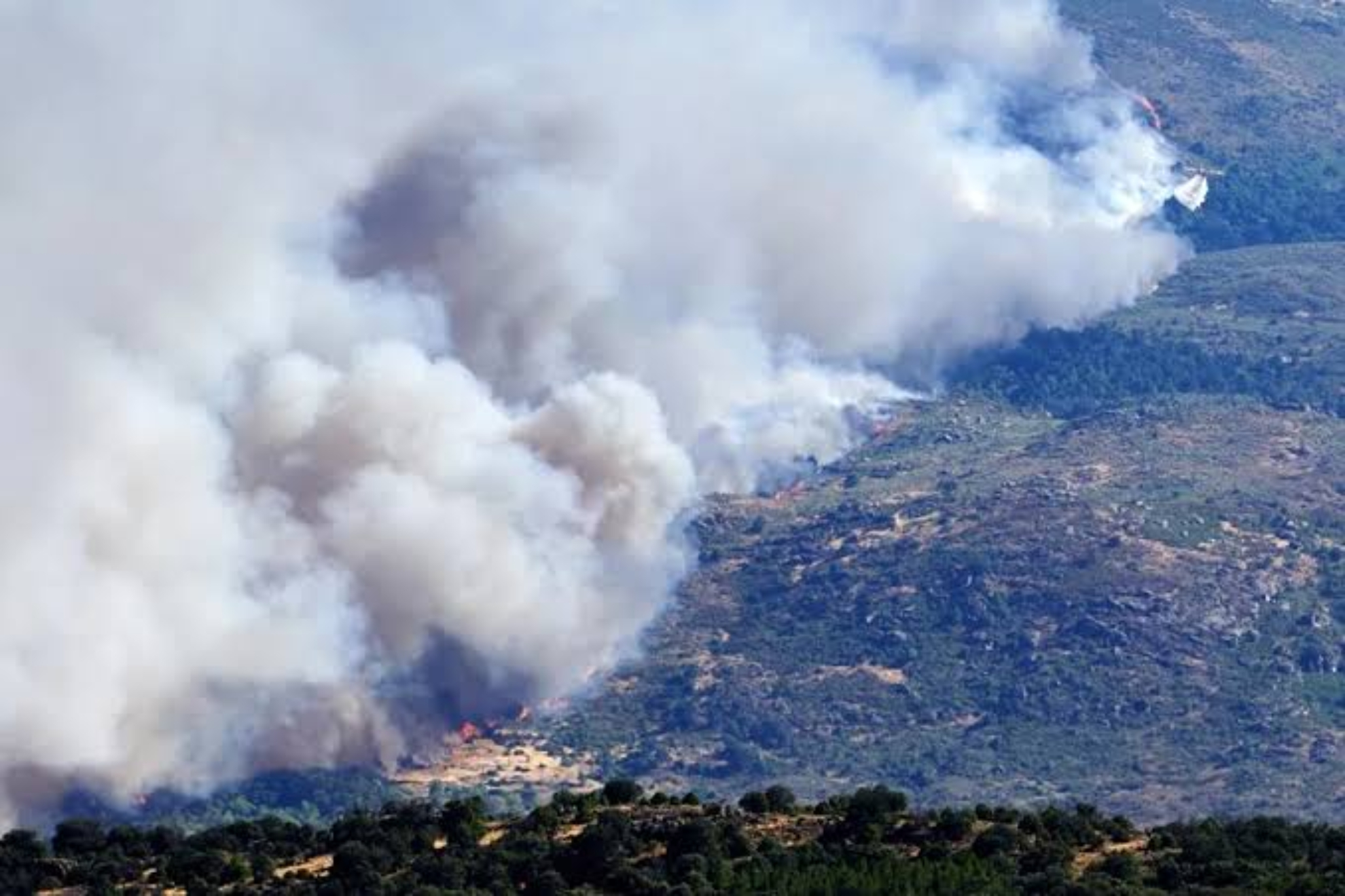 La UME logra contener parte del incendio Madrid y Ávila, pero mantiene vigilancia sobre “cabezas activas”