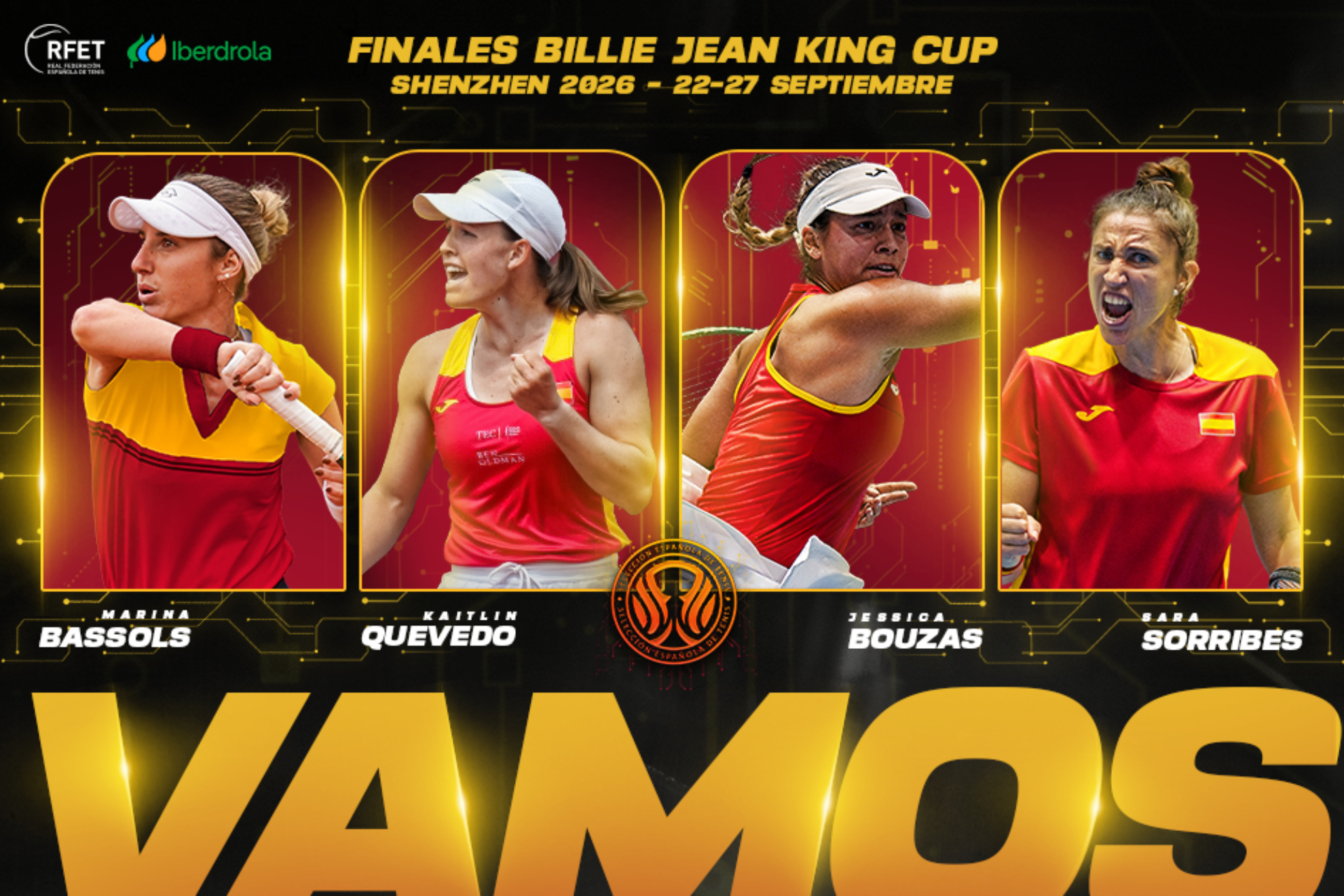 Bouzas, Quevedo, Bassols y Sorribes, en la primera lista para las Finales de la BJK Cup en Shenzhen