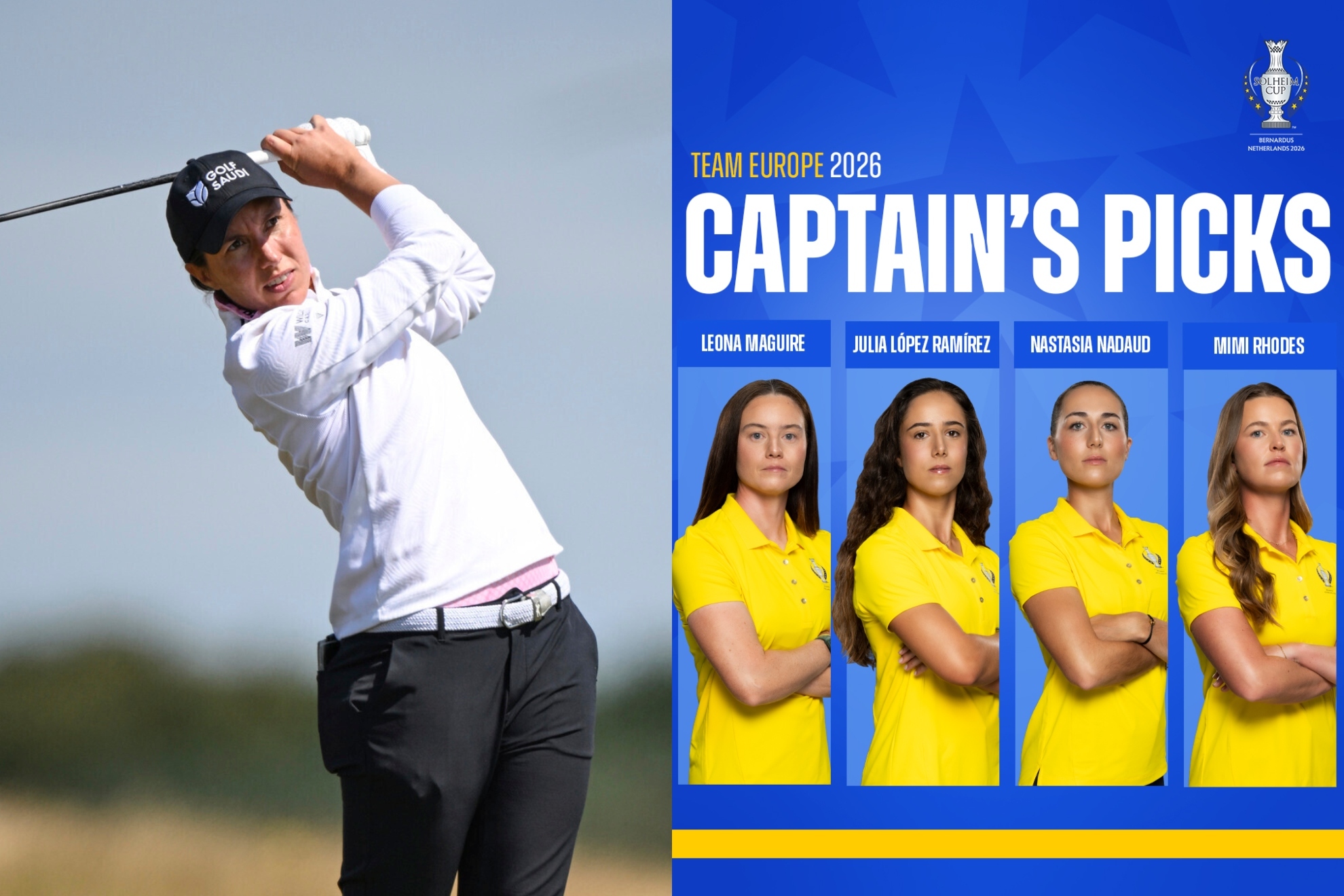 Julia López se une a Carlota Ciganda en el equipo europeo de la Solheim Cup