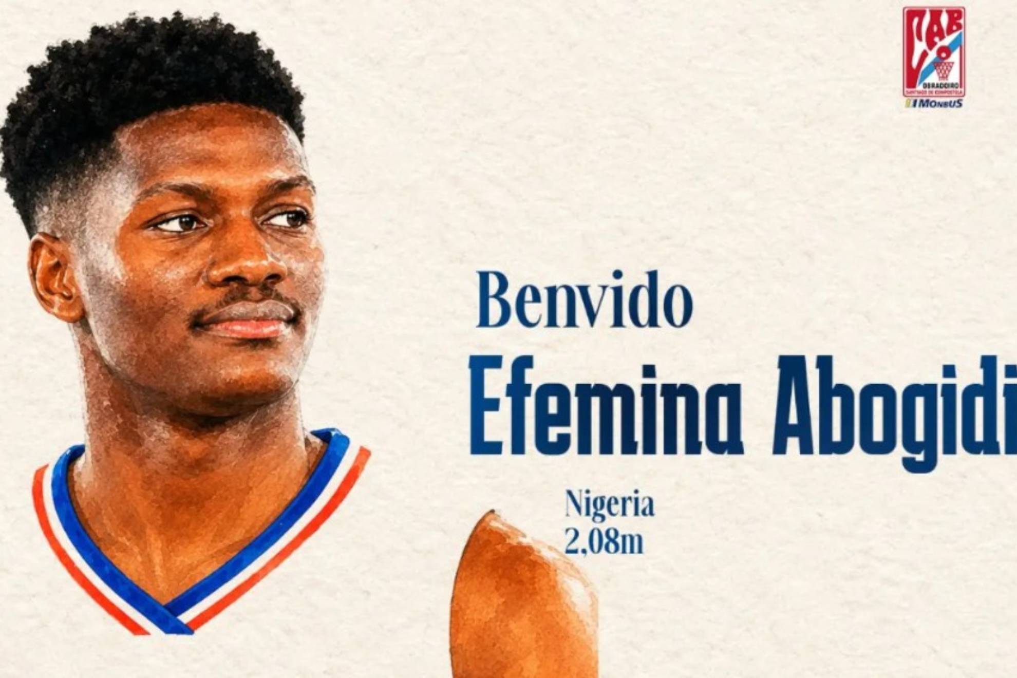 Abogidi, músculo nigeriano para la pintura del Monbus Obradoiro