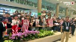 Locura por el Atlético a su llegada a Seúl