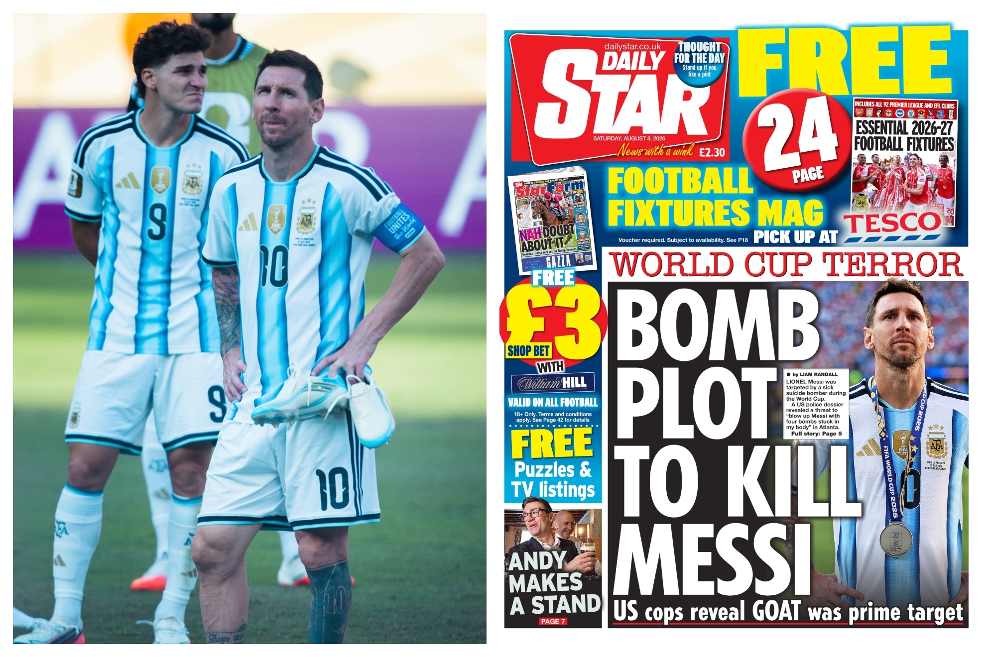 Desvelan el plan para intentar a matar a Messi durante el Mundial: "Voy a volar a Messi con cuatro bombas pegadas a mi cuerpo"