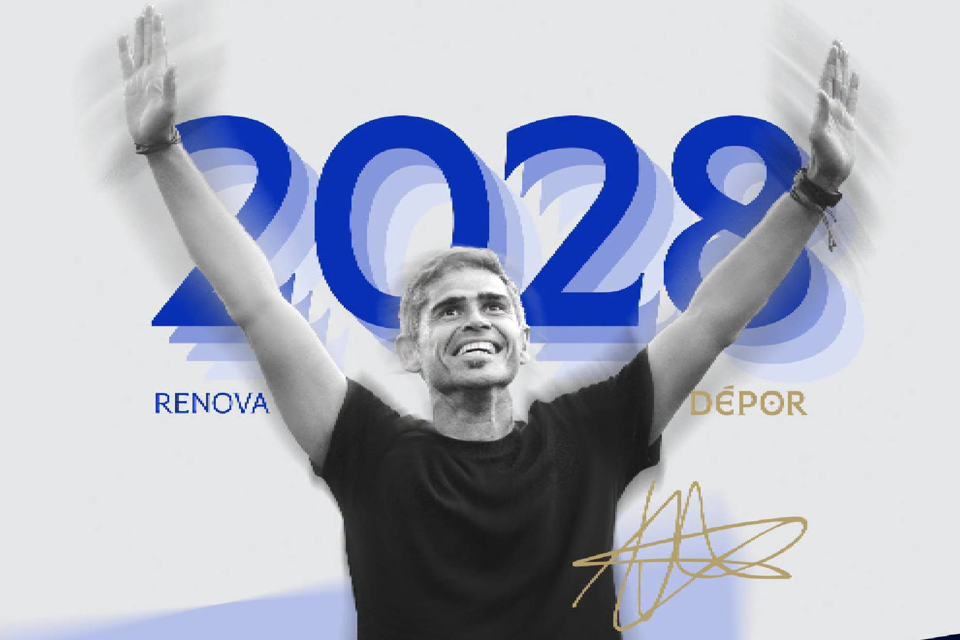 El Deportivo renueva a Hidalgo hasta 2028