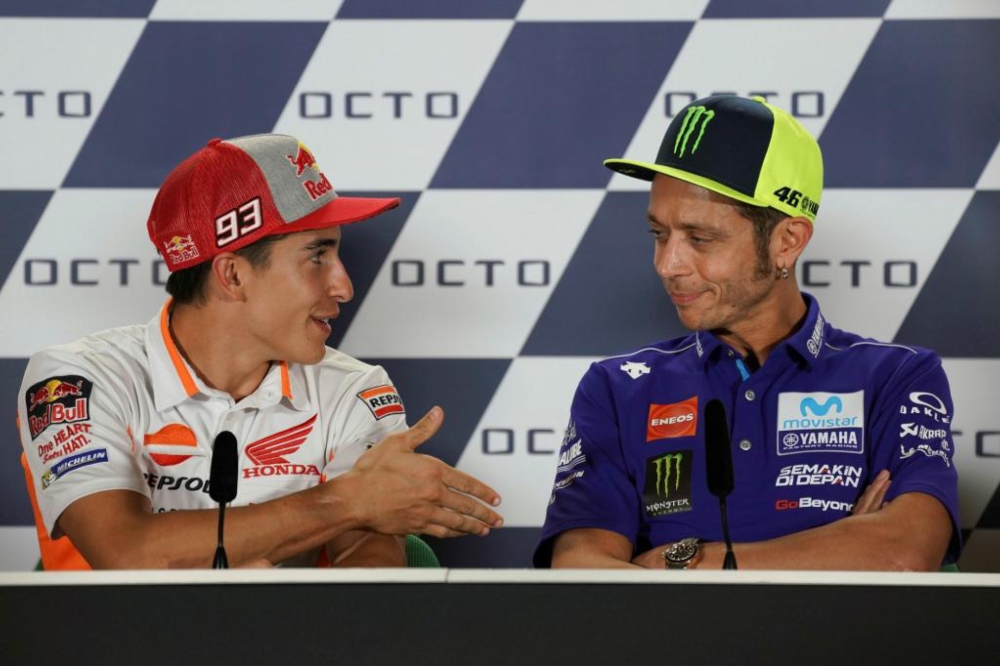 Marc Márquez, tajante sobre una reconciliación con Valentino Rossi