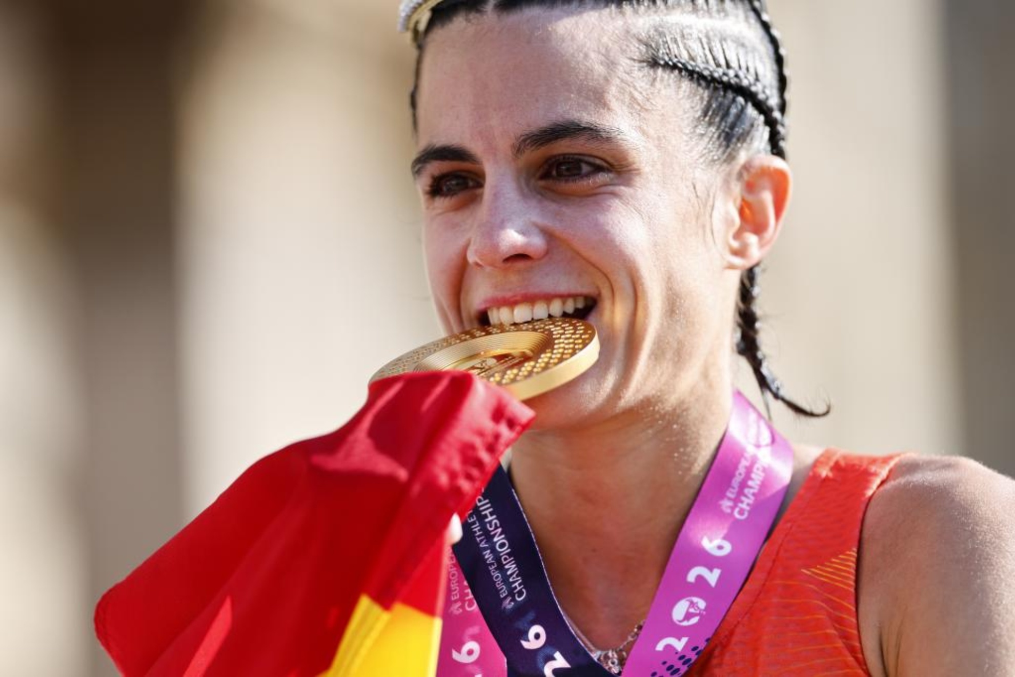 María Pérez, la dama de la marcha, se corona con otro oro... y ya piensa en Los Ángeles
