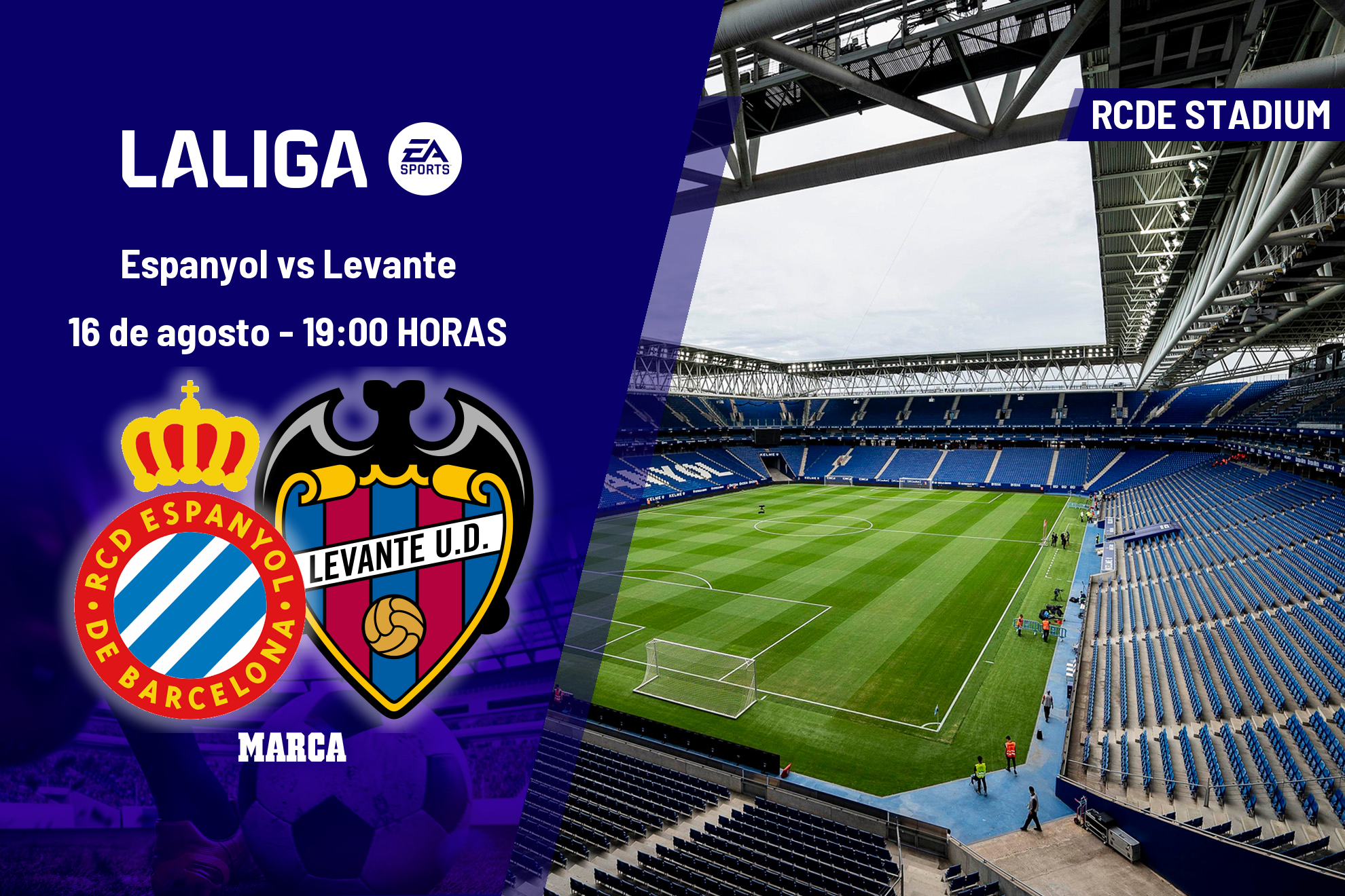 Espanyol - Levante: horario, dónde ver en TV y canal del partido de LaLiga EA Sports
