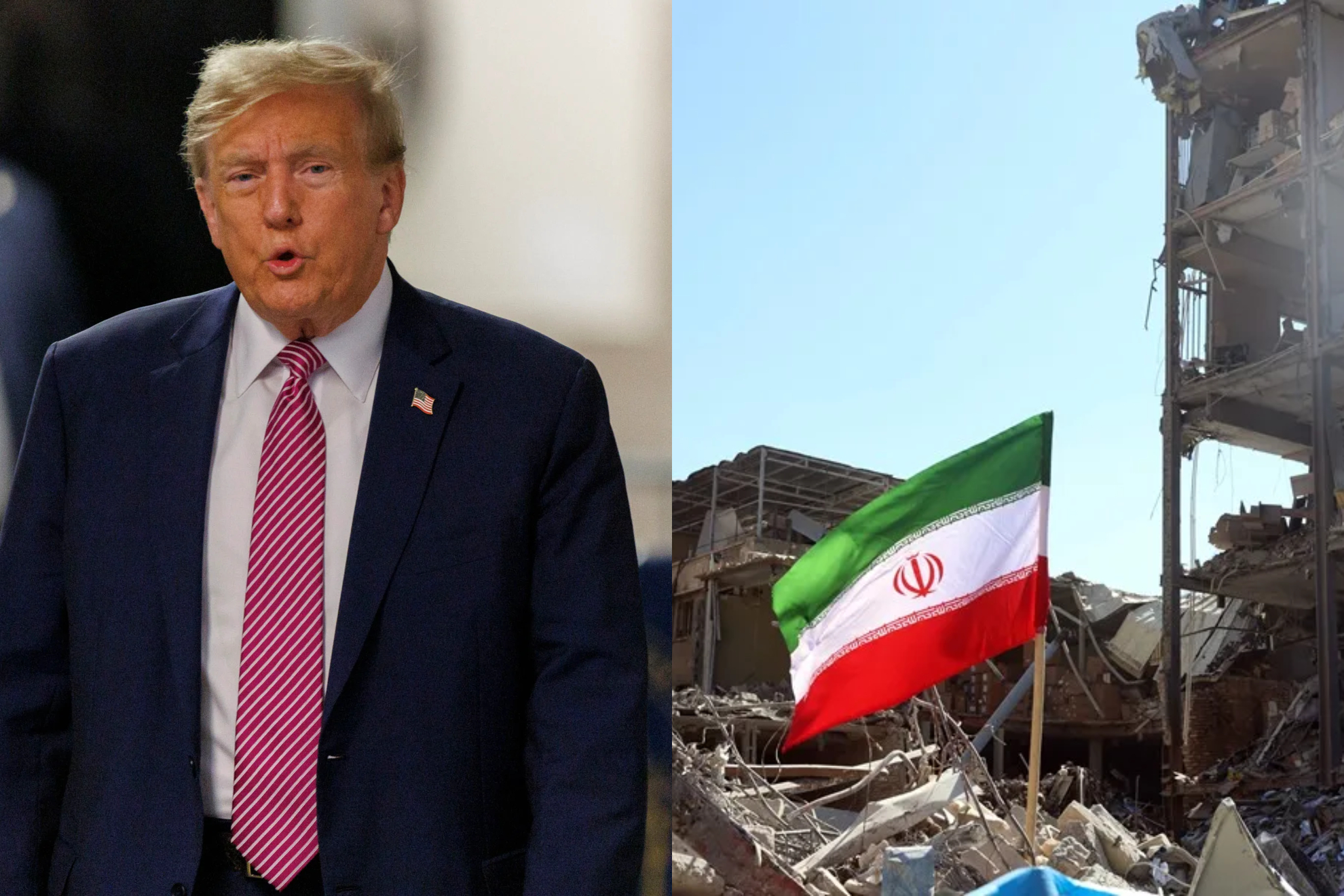 Trump exige a Irán que ice la bandera blanca y amenaza a Omán si interfiere en el estrecho de Ormuz