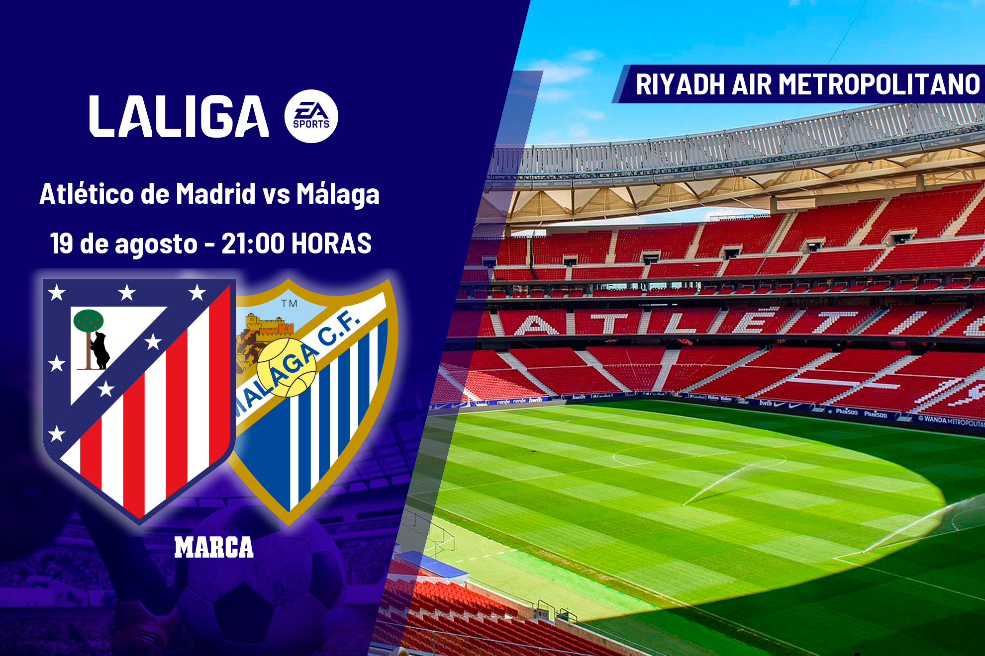 Atlético de Madrid - Málaga: horario, dónde ver en TV y online el partido de la jornada 1 de LaLiga EA Sports