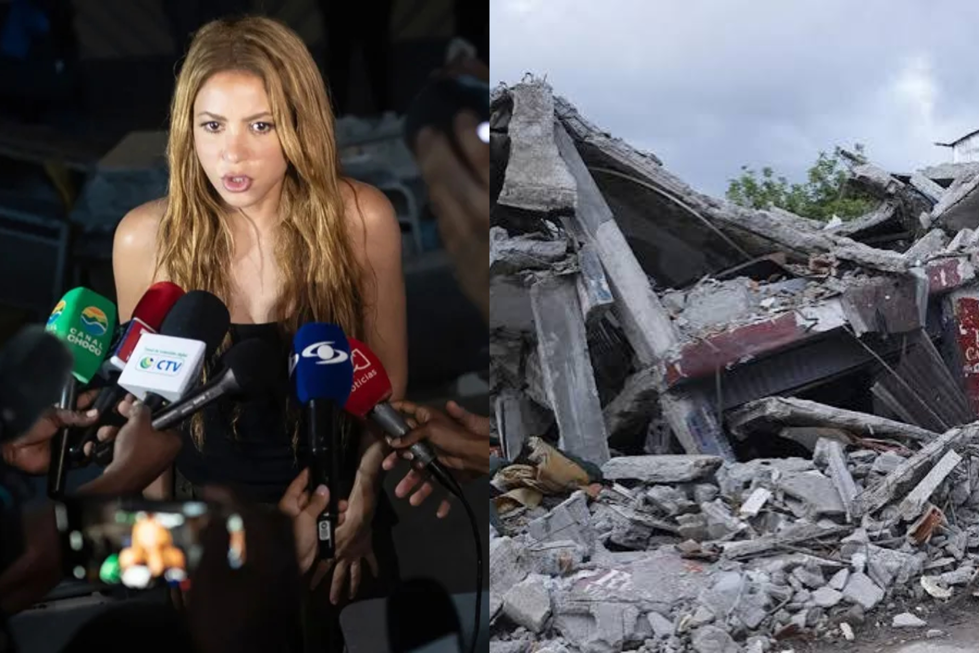 Shakira visita las zonas más afectadas por el terremoto de Colombia y anuncia la reconstrucción de una universidad y diez escuelas