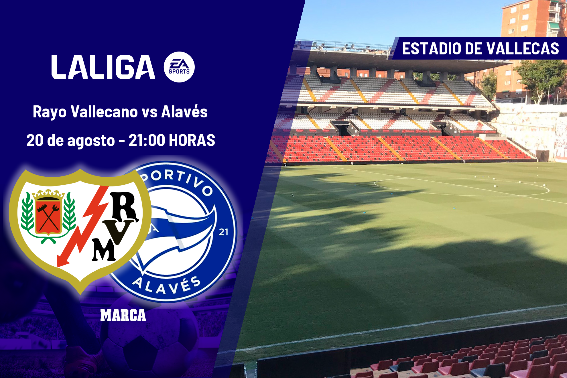 Dónde ver en TV el Rayo Vallecano - Alavés de LaLiga EA Sports