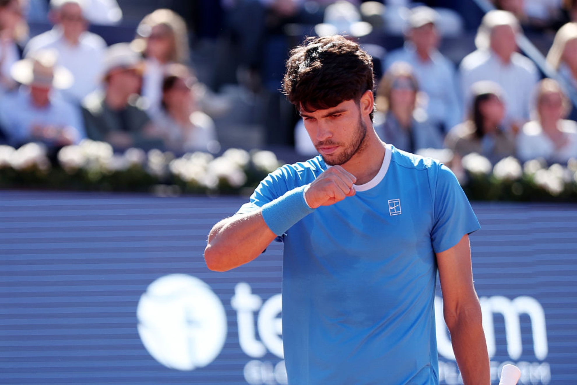 Carlos Alcaraz recrea las condiciones del US Open en sus entrenamientos en Murcia