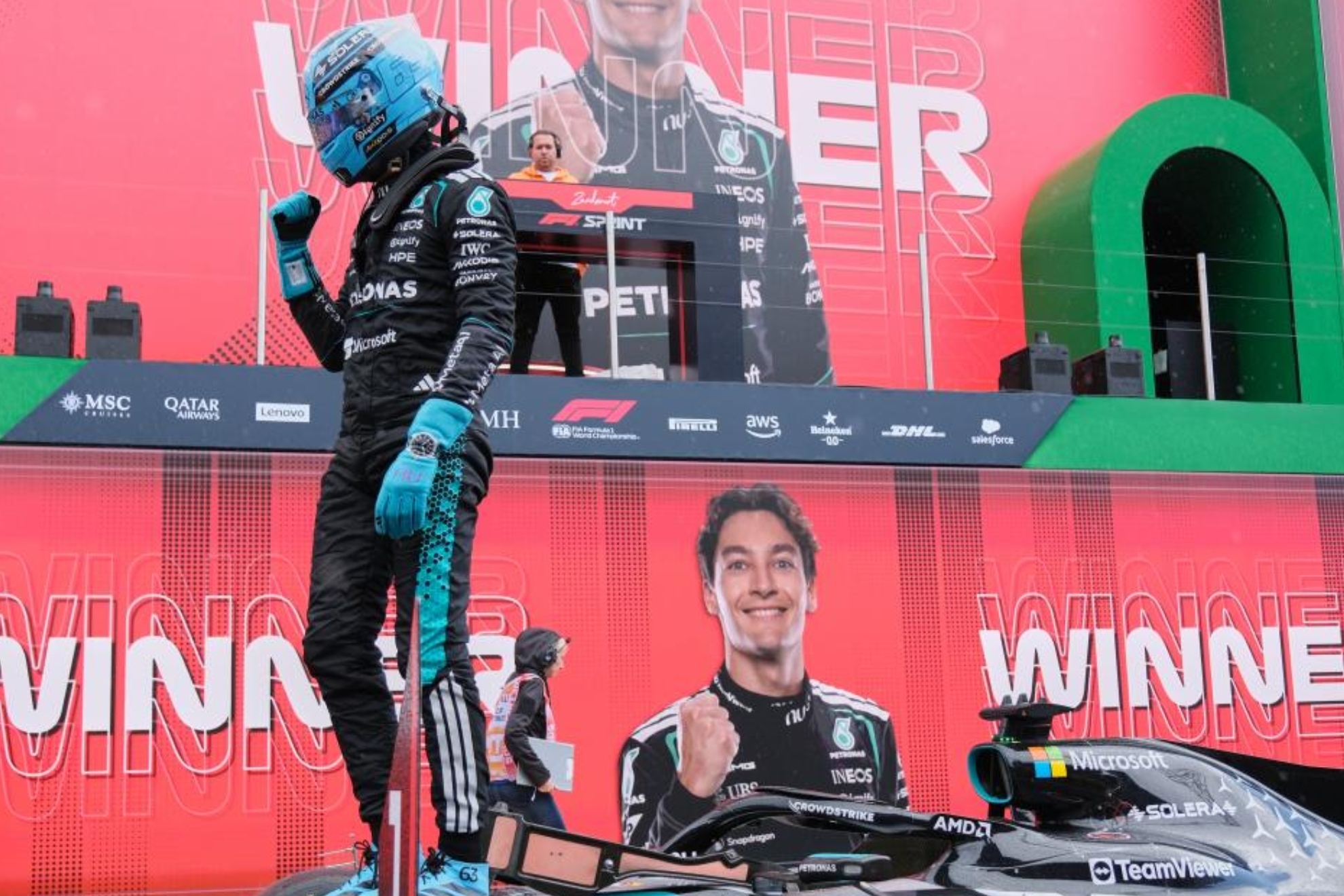 Russell presiona a Antonelli: así queda la F1 tras el sprint de Zandvoort