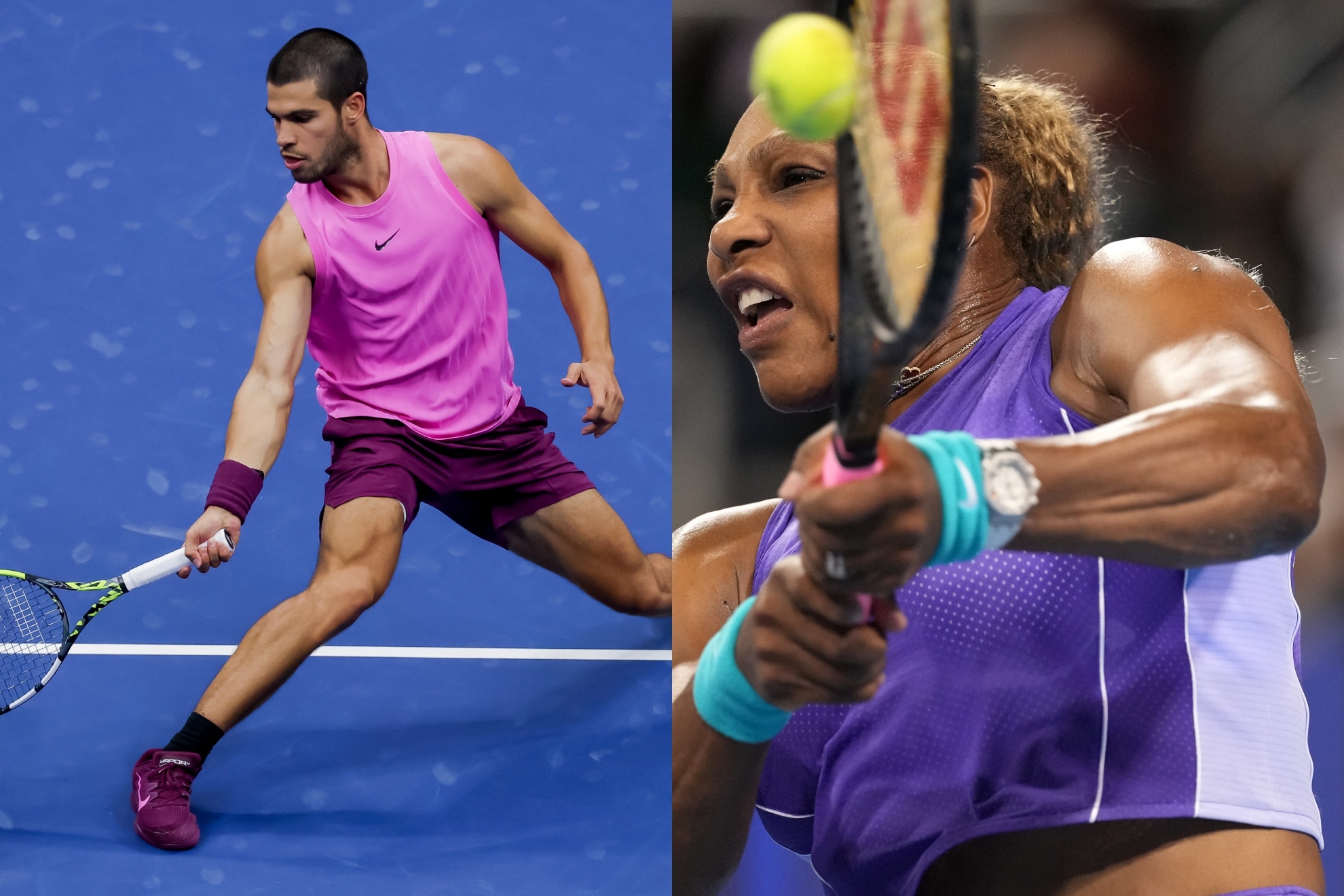 Alcaraz y Serena, 46 'Grand Slam' juntos en el mixto del US Open