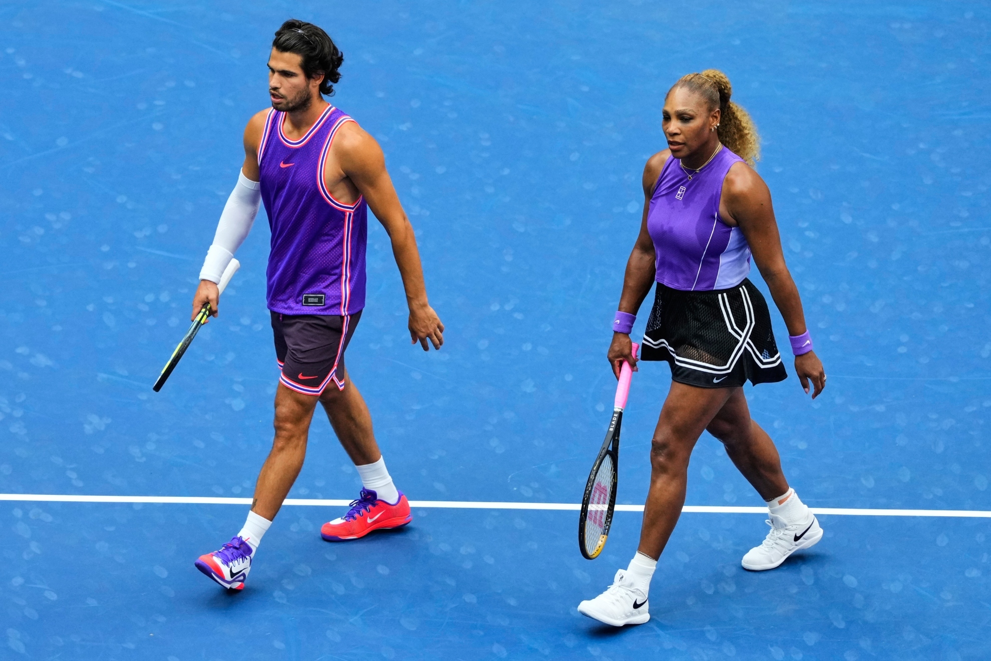 Alcaraz y Serena ceden en cuartos del mixto ante Cobolli y Bencic