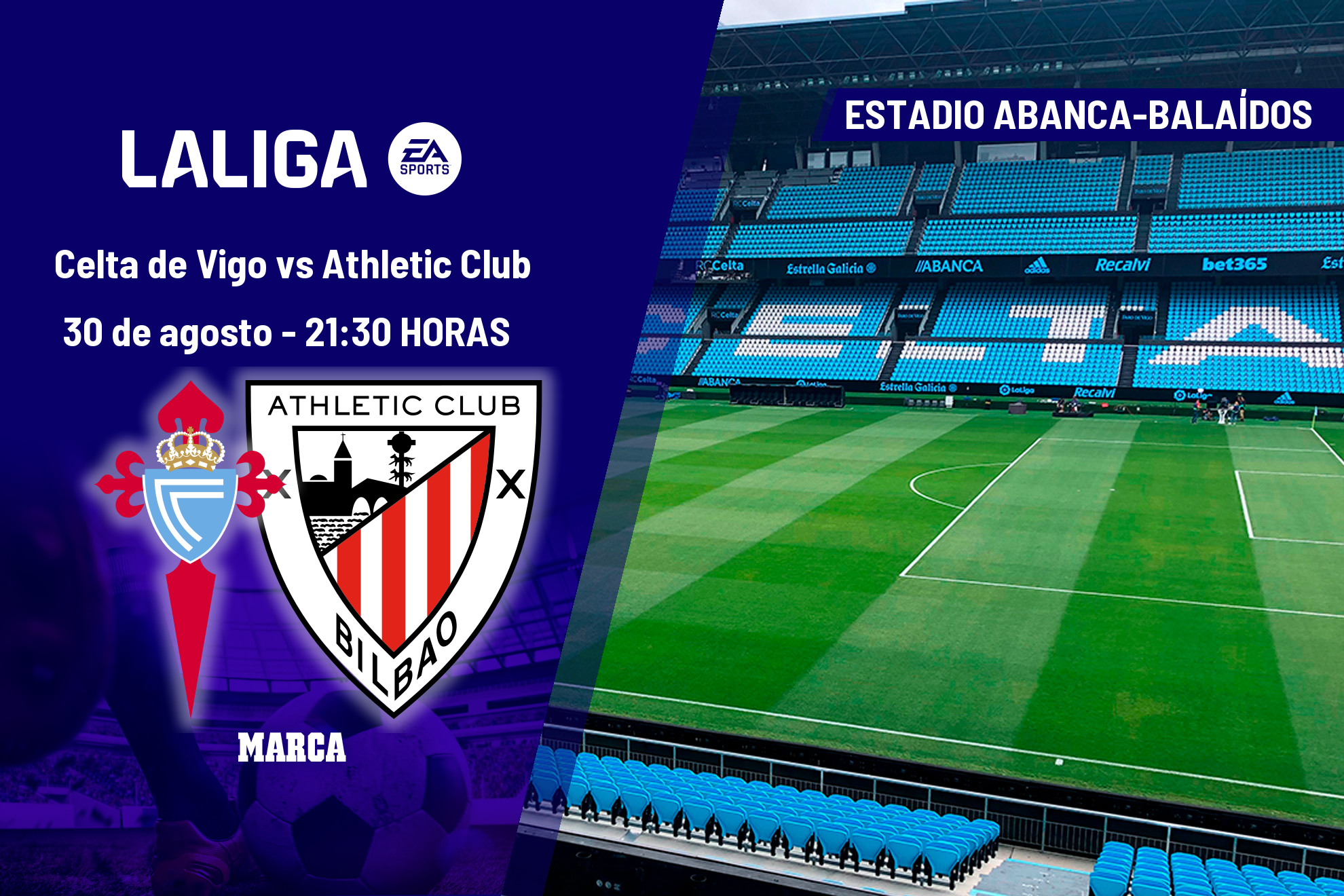 Celta - Athletic: horario, dónde ver en TV y canal del partido de LaLiga EA Sports
