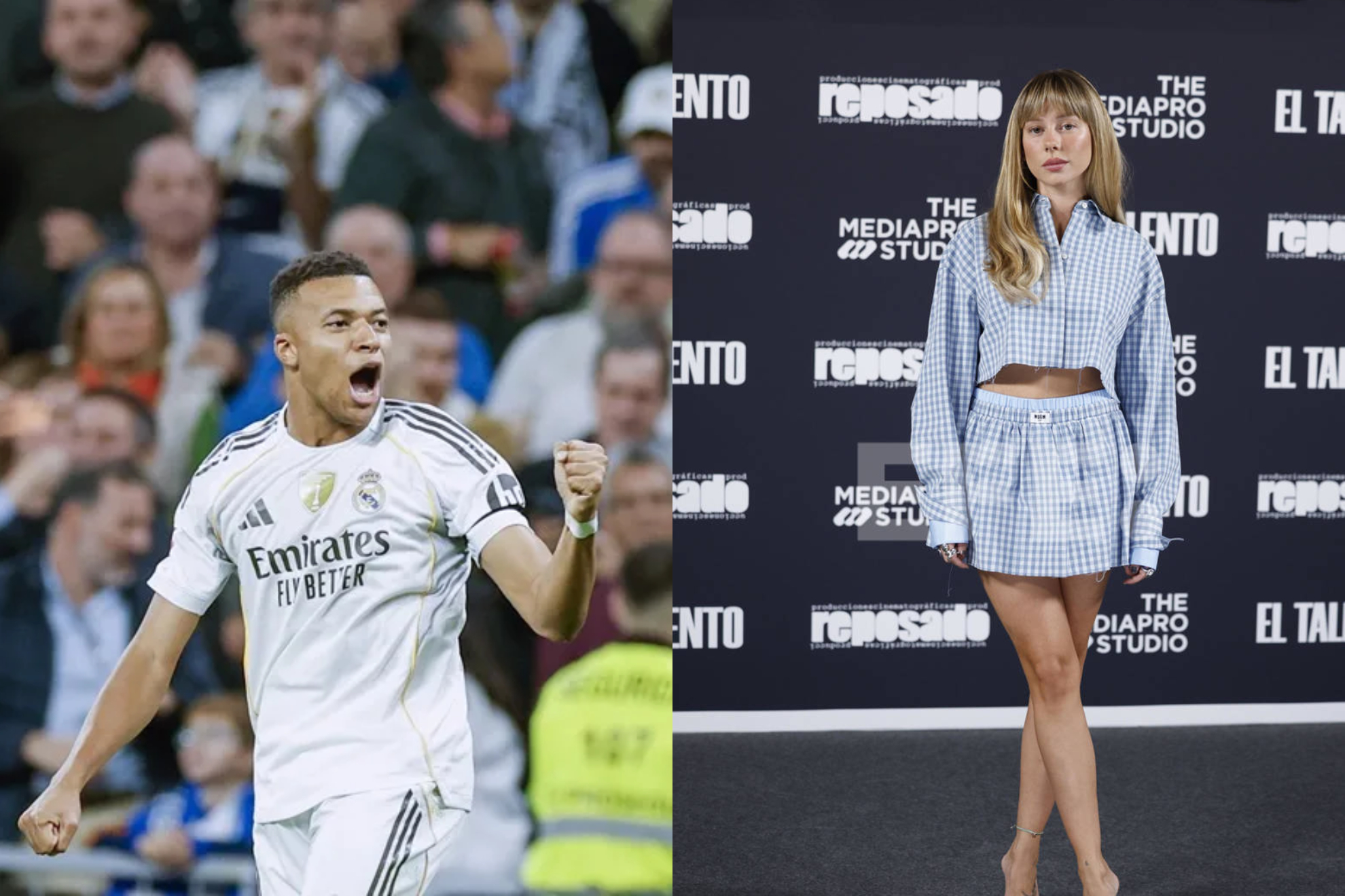 Mbappé y Ester Expósito pasean de la mano por Madrid y el futbolista habla sobre la boda de Cristiano Ronaldo y Georgina: “Lo mejor para ellos”
