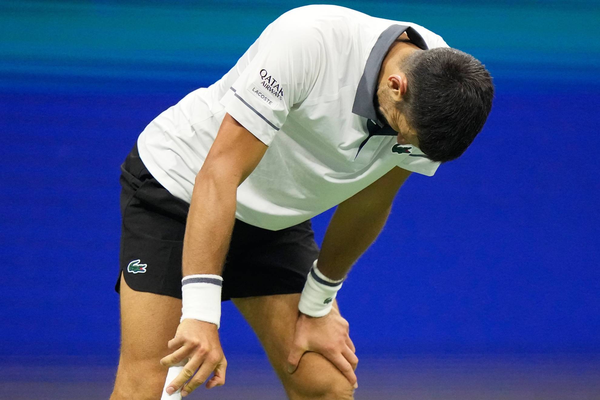 Djokovic pierde en primera ronda del US Open contra Navone y acaba llorando
