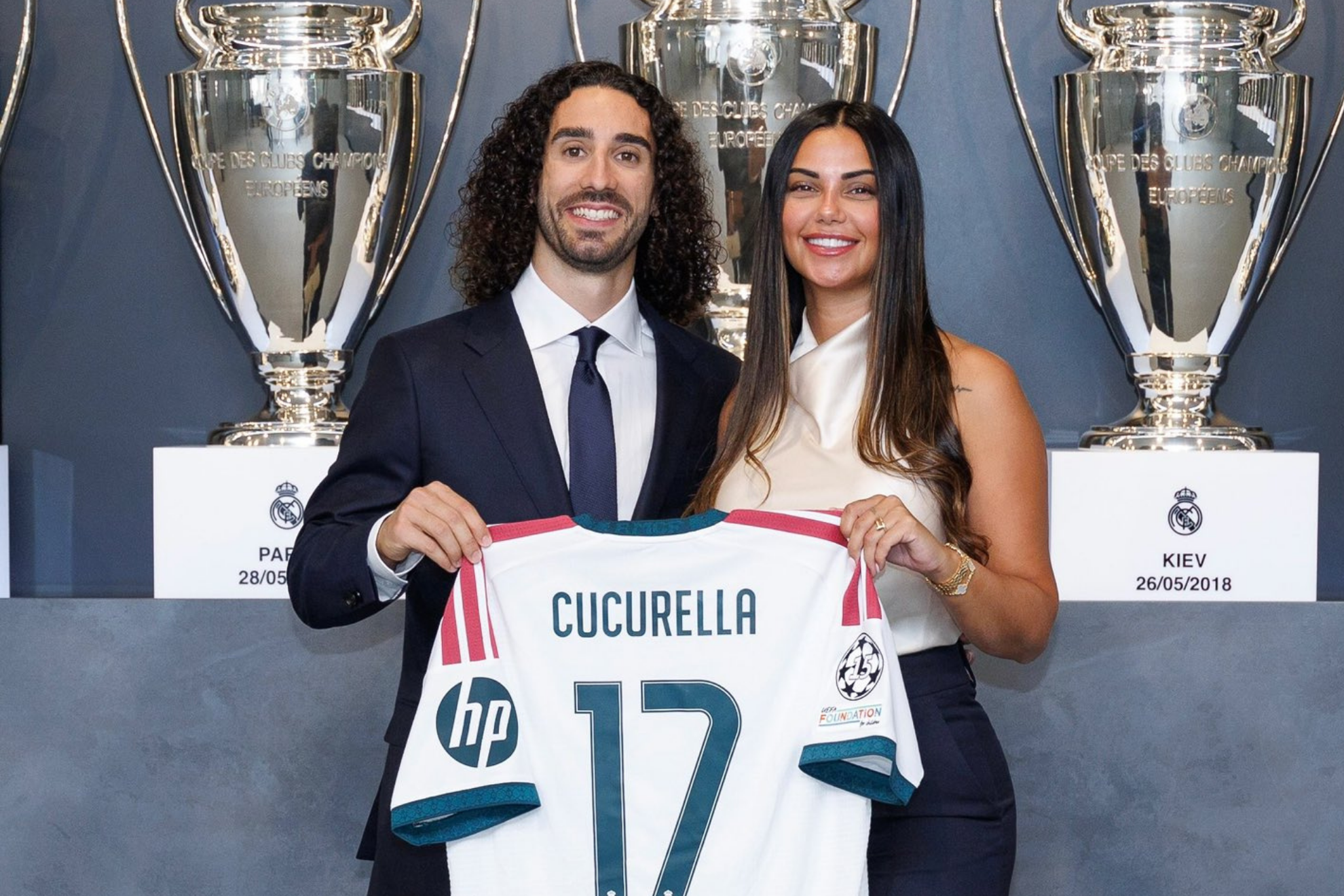 Claudia Rodríguez, esposa de Marc Cucurella, desvela todos los regalos del Real Madrid para la familia después de la presentación: "Me encanta"