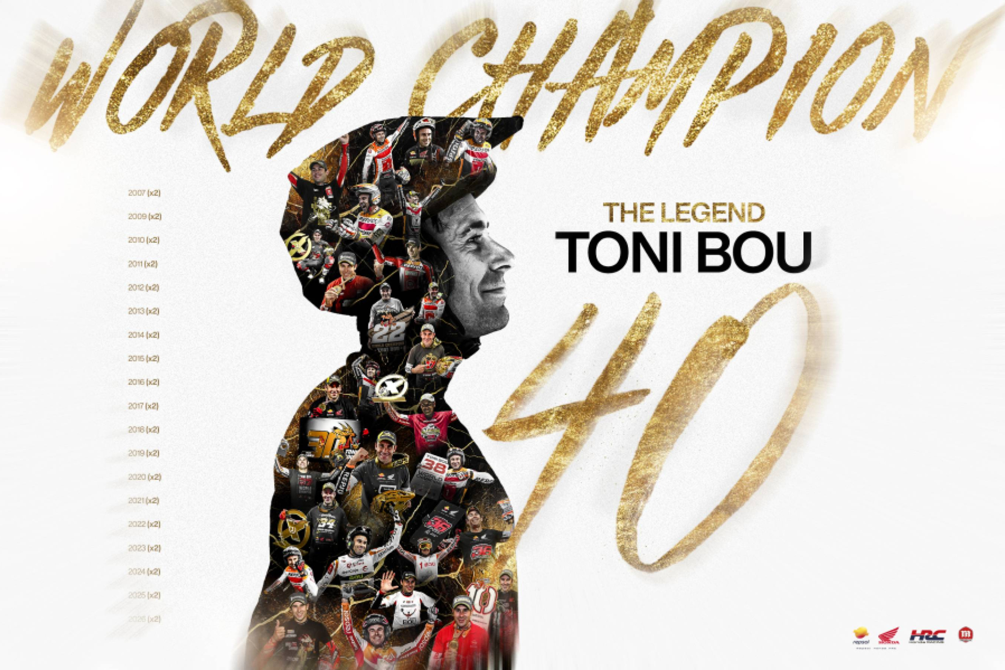 Toni Bou canta los 40