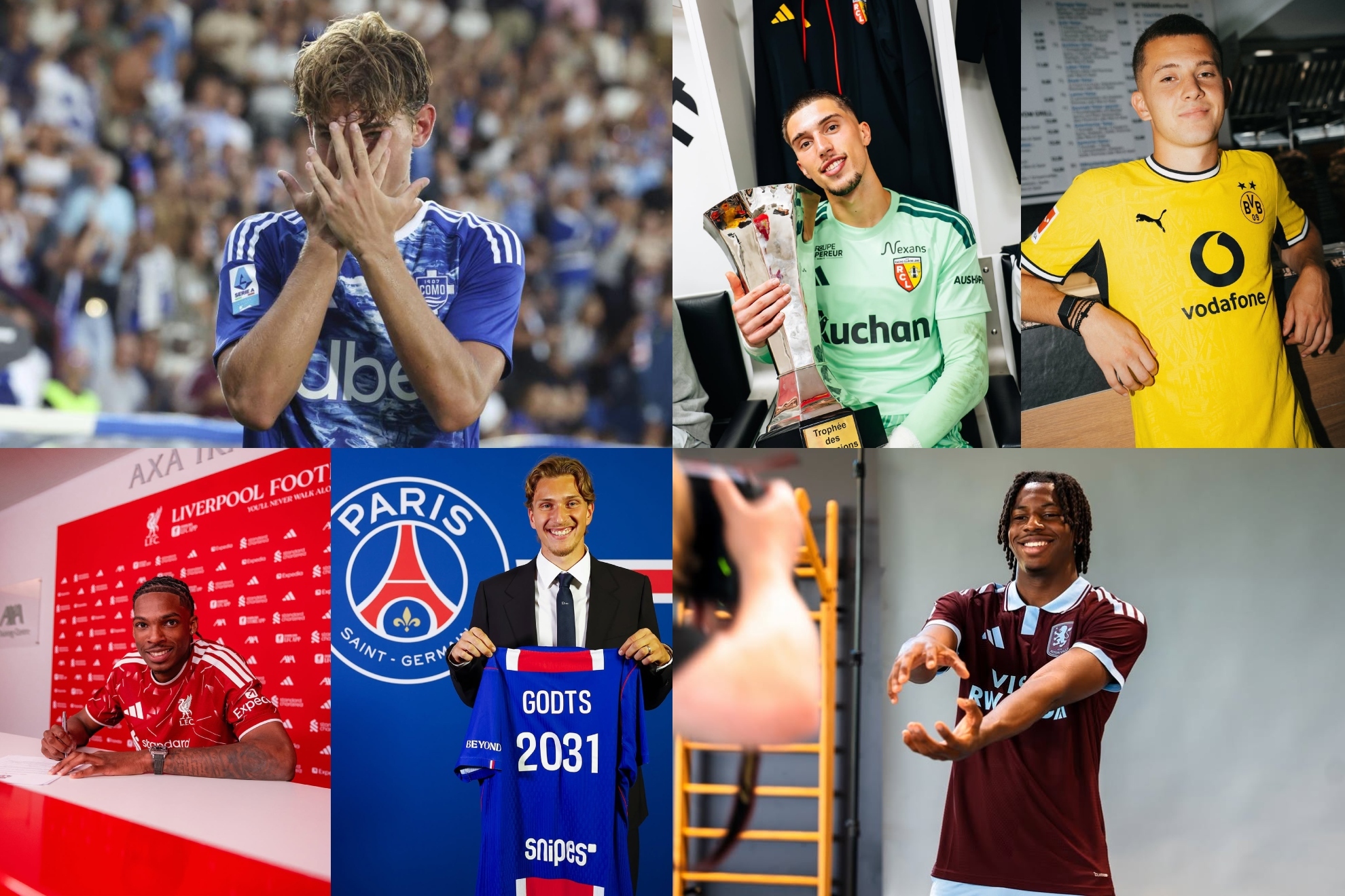 Diez 'joyas' que pueden dar el pelotazo en Champions: Nico Paz, Manzambi, Karetsas, Godts, Karl...