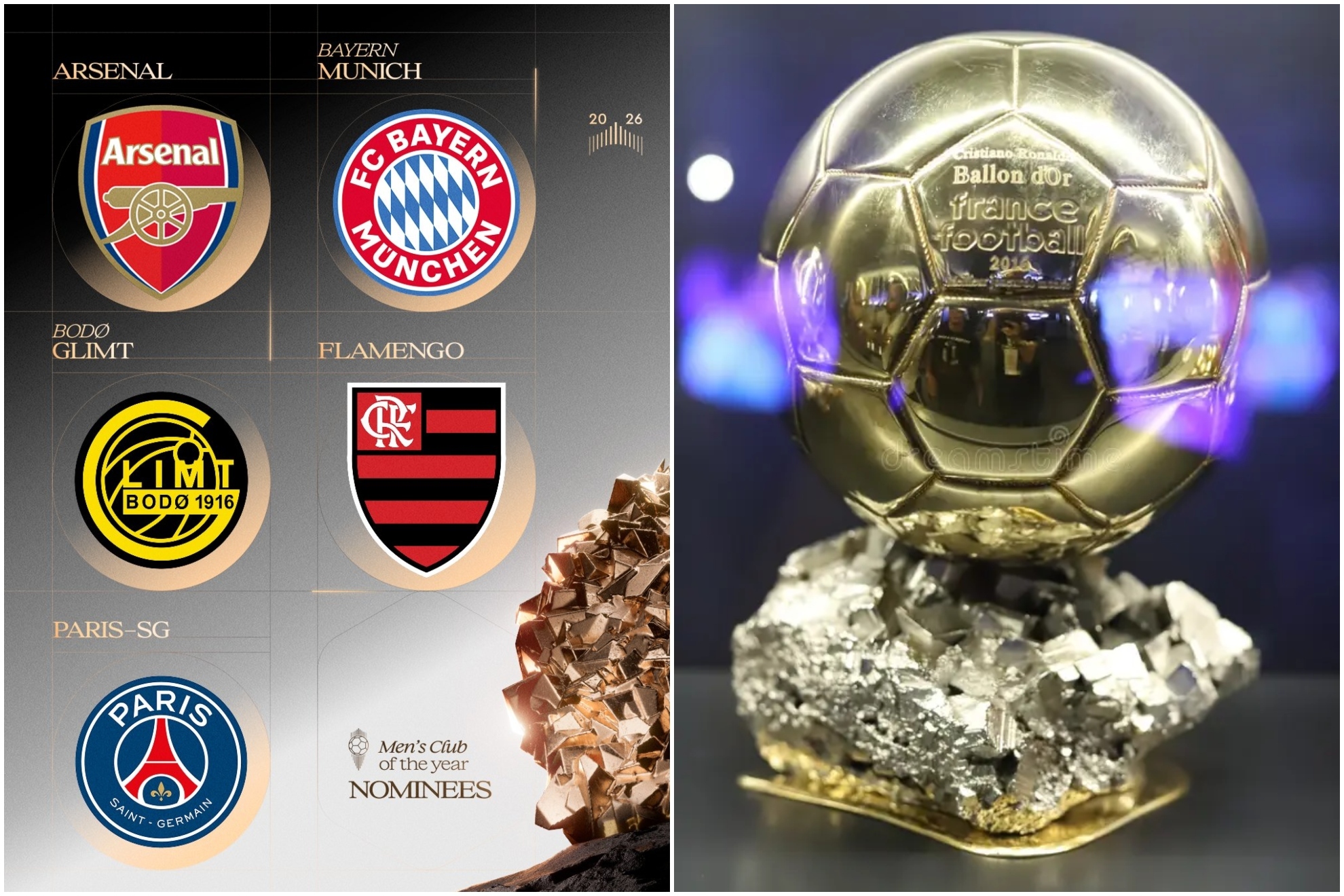 Ningún equipo español nominado a Mejor Club en el Balón de Oro 2026