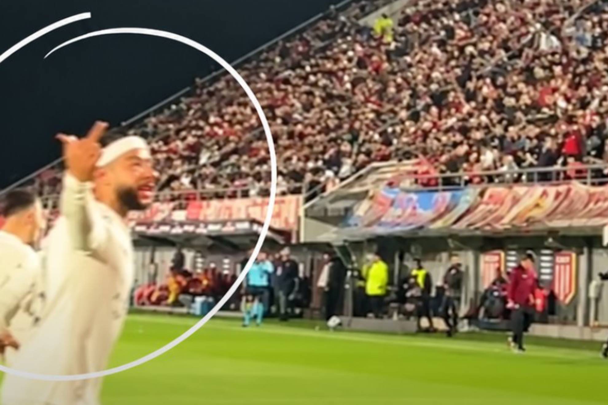 Investigan a Memphis Depay por supuestos gestos obscenos a la afici�n de Estudiantes
