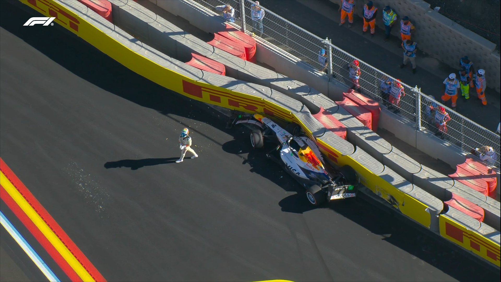 Lindblad se lleva la primera bandera roja en F1 de Madring