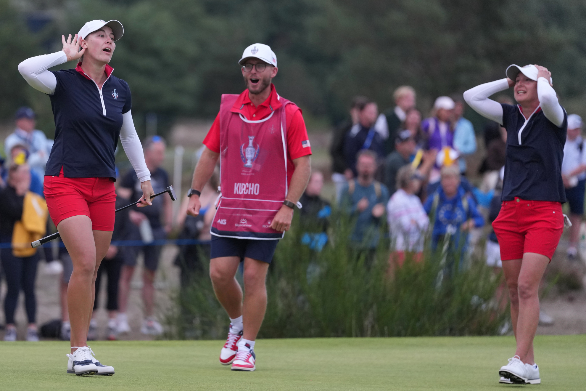 Kupcho borra la ventaja de Europa en la Solheim con dos putts memorables