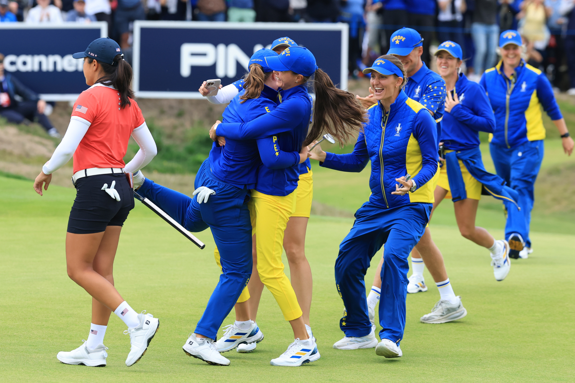 Carlota Ciganda y Julia López iluminan la reconquista europea de la Solheim Cup