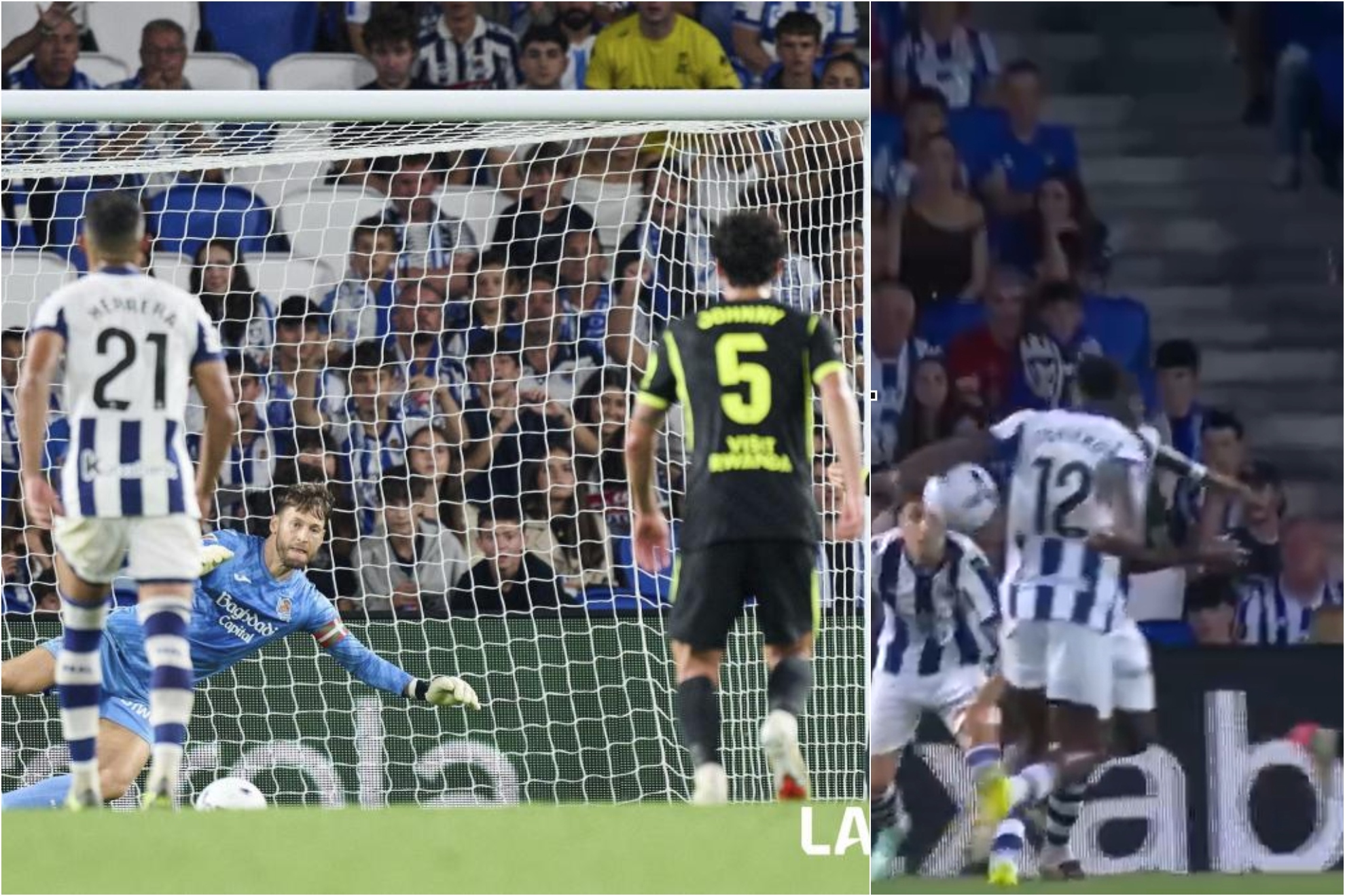 Remiro no se explica el penalti: "Si nos vienen a decir que los rebotes no se van a pitar..."