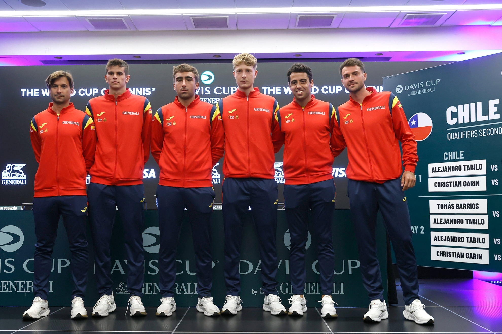 El equipo español de Copa Davis, en medio del terremoto en Santiago de Chile