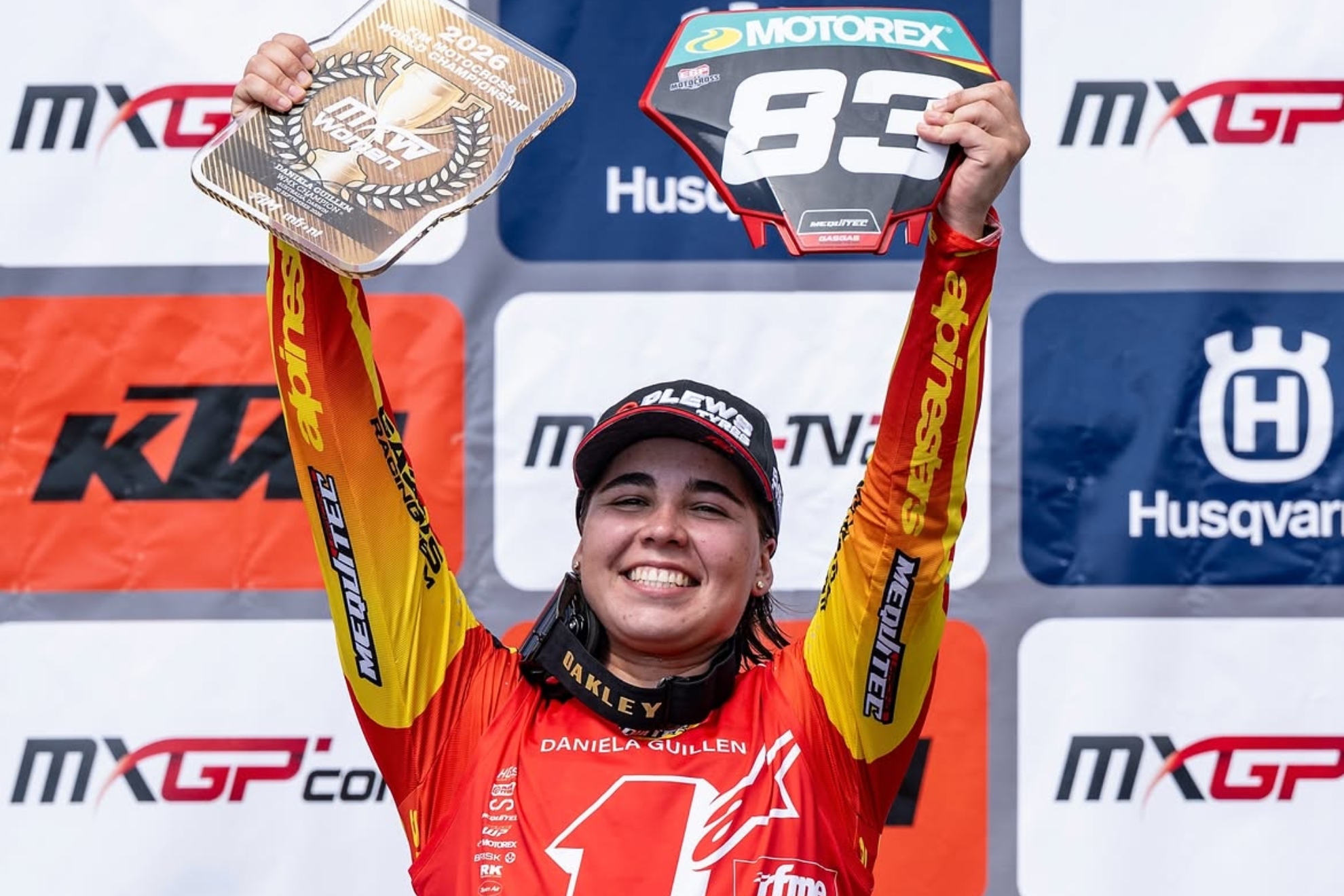 Daniela Guillén, campeona del mundo de motocross