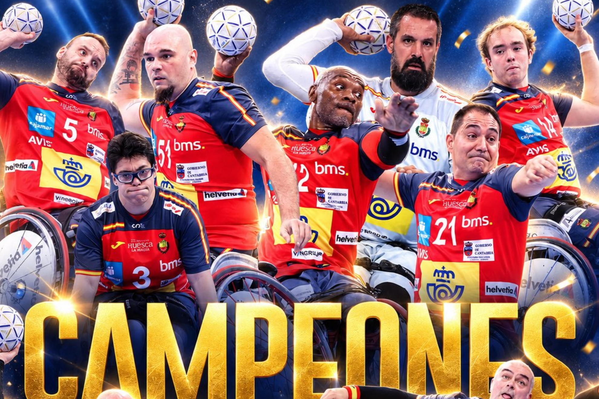 España hace historia y se corona por primera vez campeona del mundo de balonmano en silla de ruedas