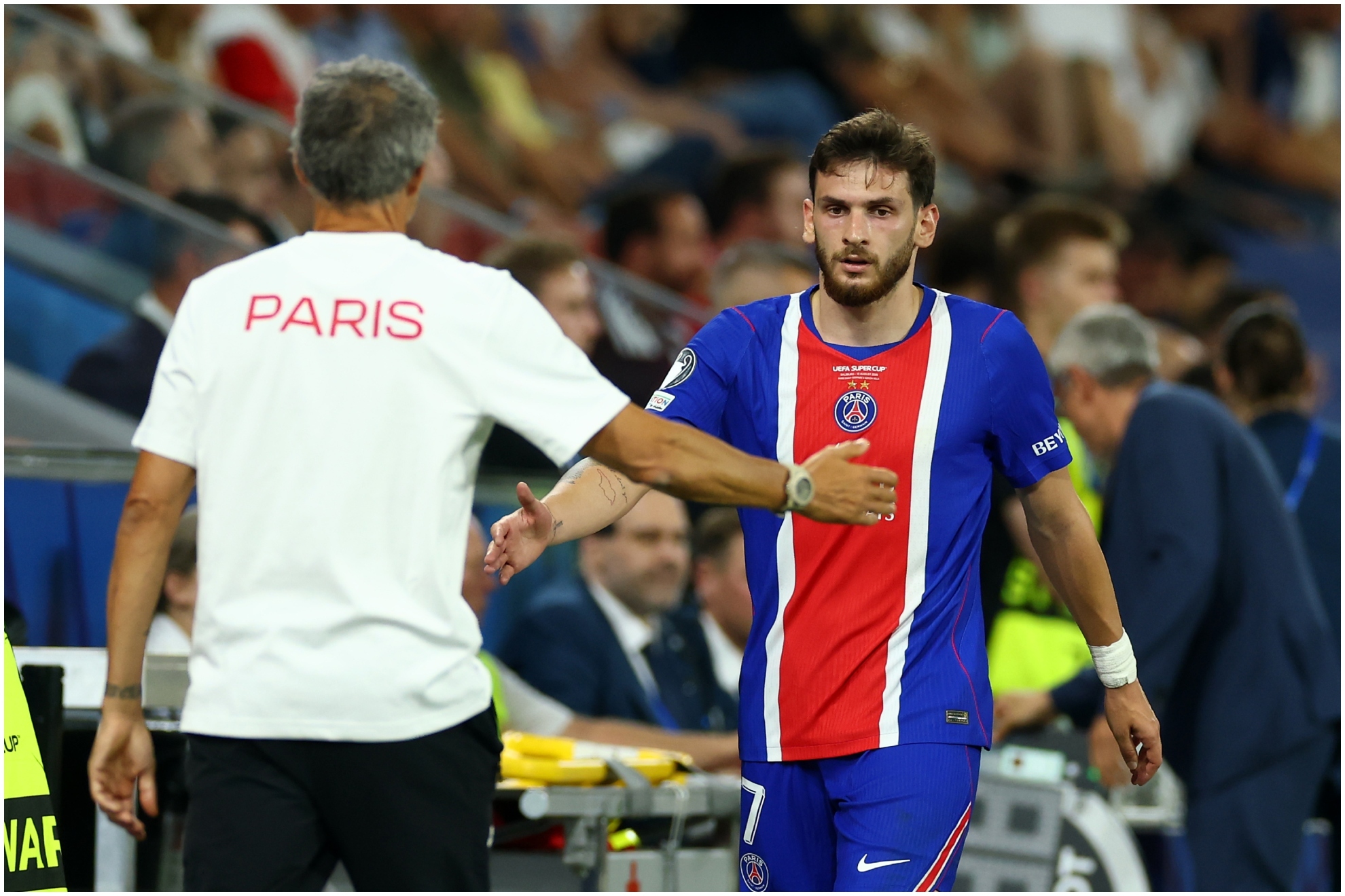 Kvaratskhelia: "He aprendido tanto con Luis Enrique que podría ser entrenador hoy mismo"