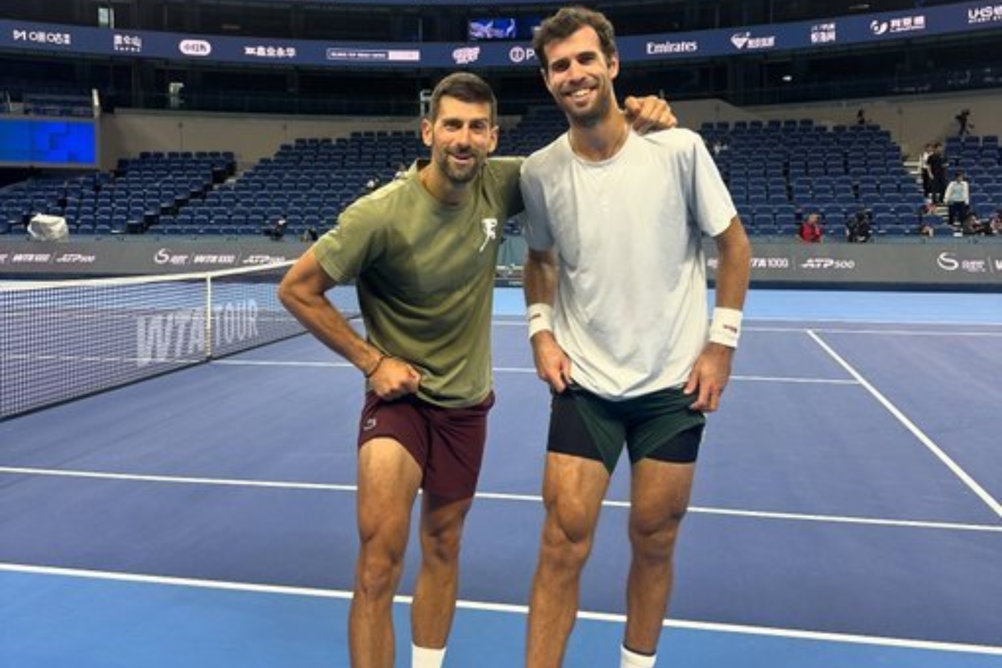 Djokovic pone en juego su imbatibilidad en Pekín ante Borges: 29-0, 27 sets seguidos y seis títulos