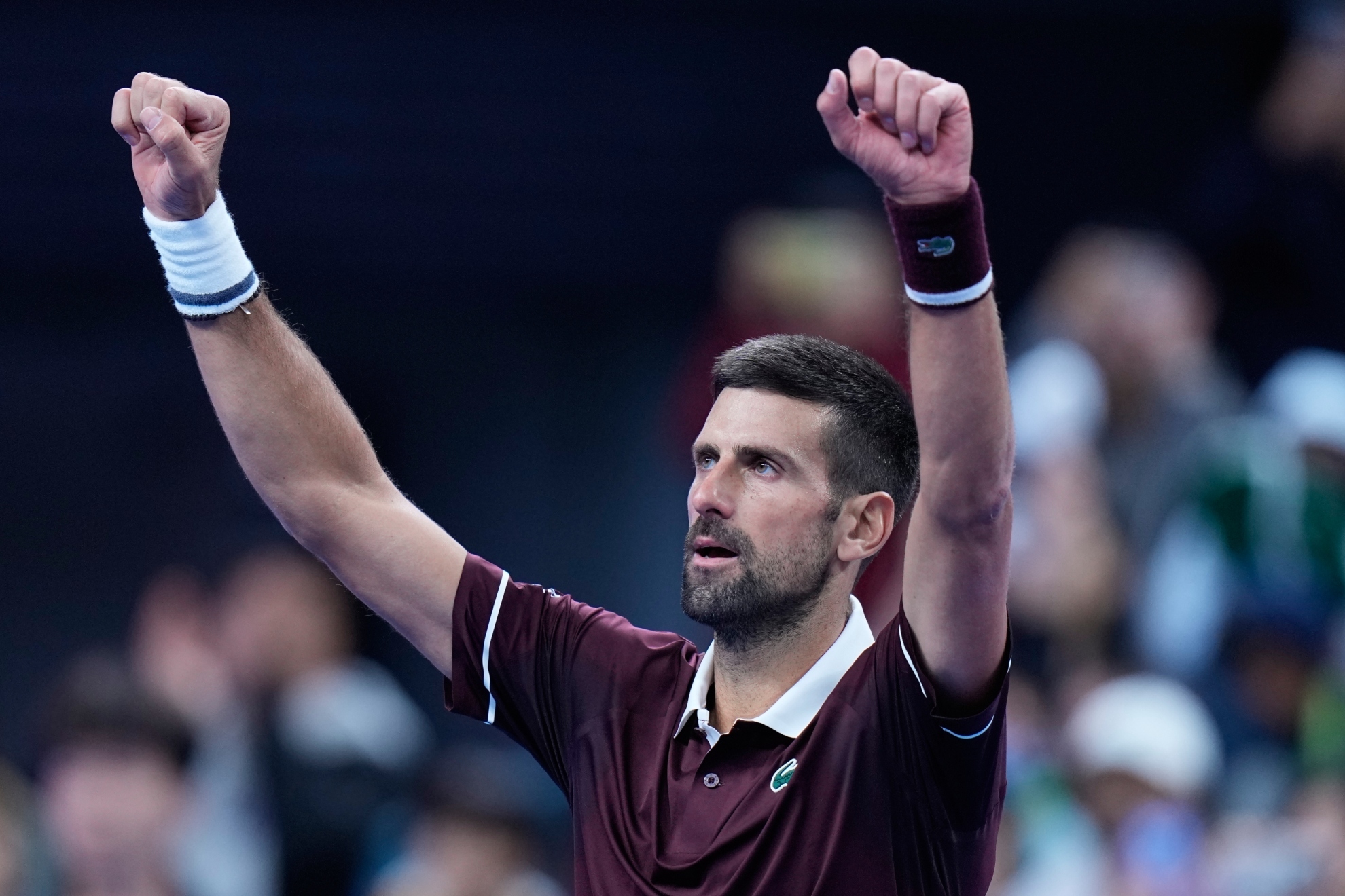 Djokovic derrota a Borges y sigue invicto en China después de 11 años