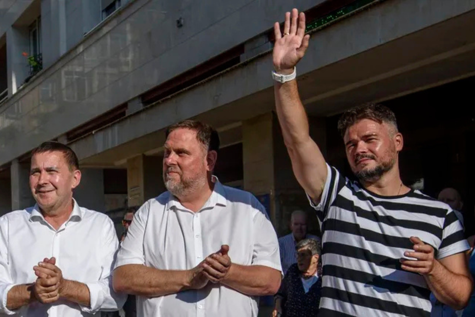 Gabriel Rufián sobre la reunión de Arnaldo Otegi con Puigdemont: "Pues dile que vote los Decretos"
