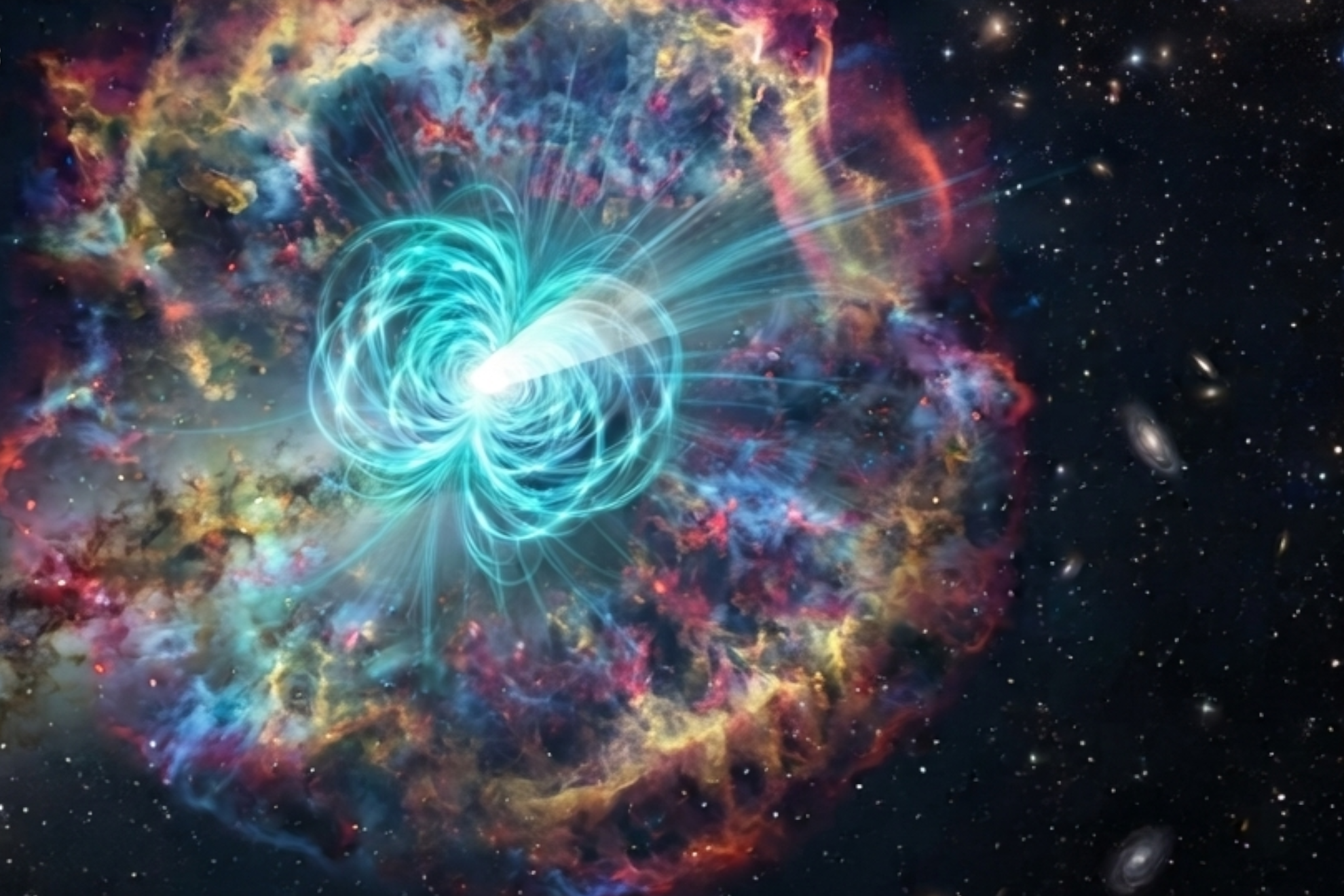 Un destello de rayos X de diez minutos podría revelar el nacimiento de un magnetar
