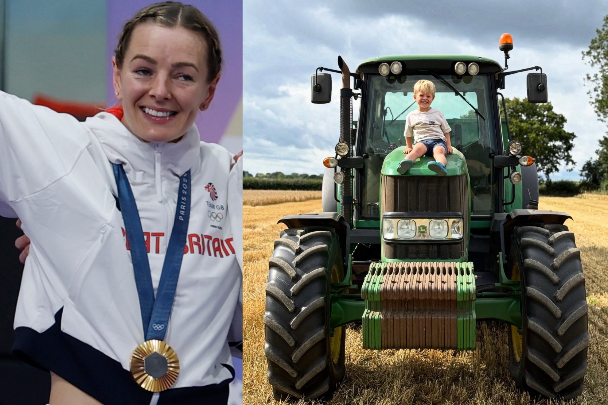 Katy Marchant, oro olímpica, cambia la bici por el tractor... debido a sus problemas para conciliar