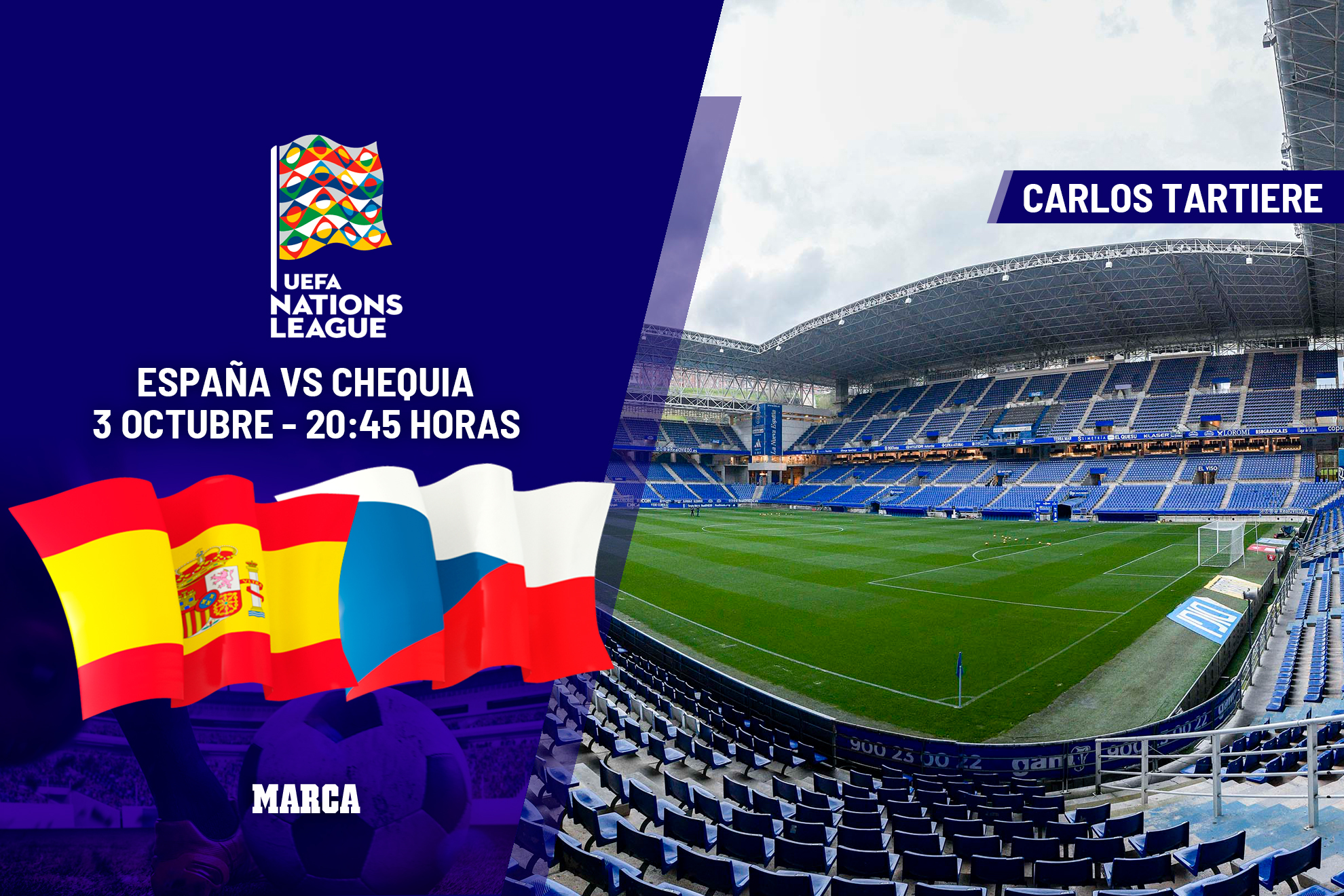 España - República Checa: horario y dónde ver en TV el partido de Nations League