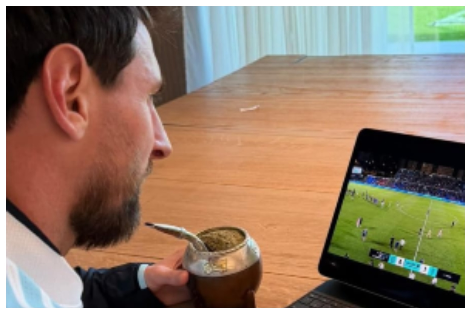 Messi ya vibra con el Eldense: vio en directo (en su Ipad) la remontada ante el Oviedo