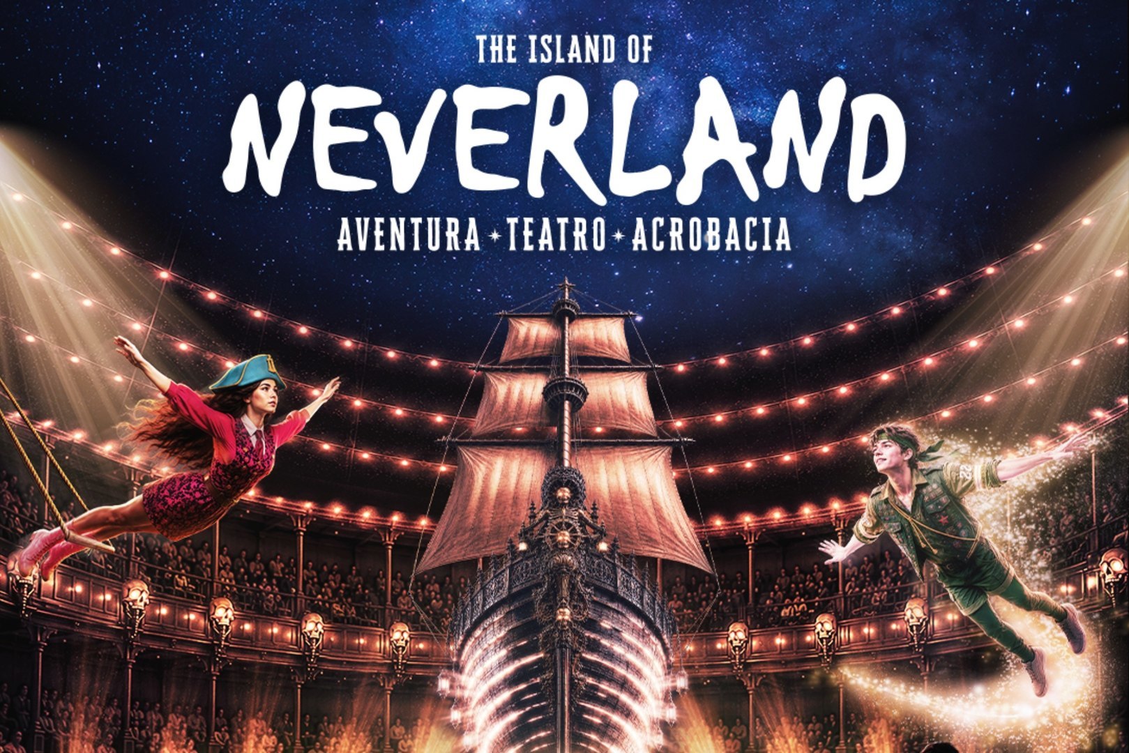 'The Island of Neverland', el espectáculo inmersivo que te hará soñar despierto ya triunfa en Madrid
