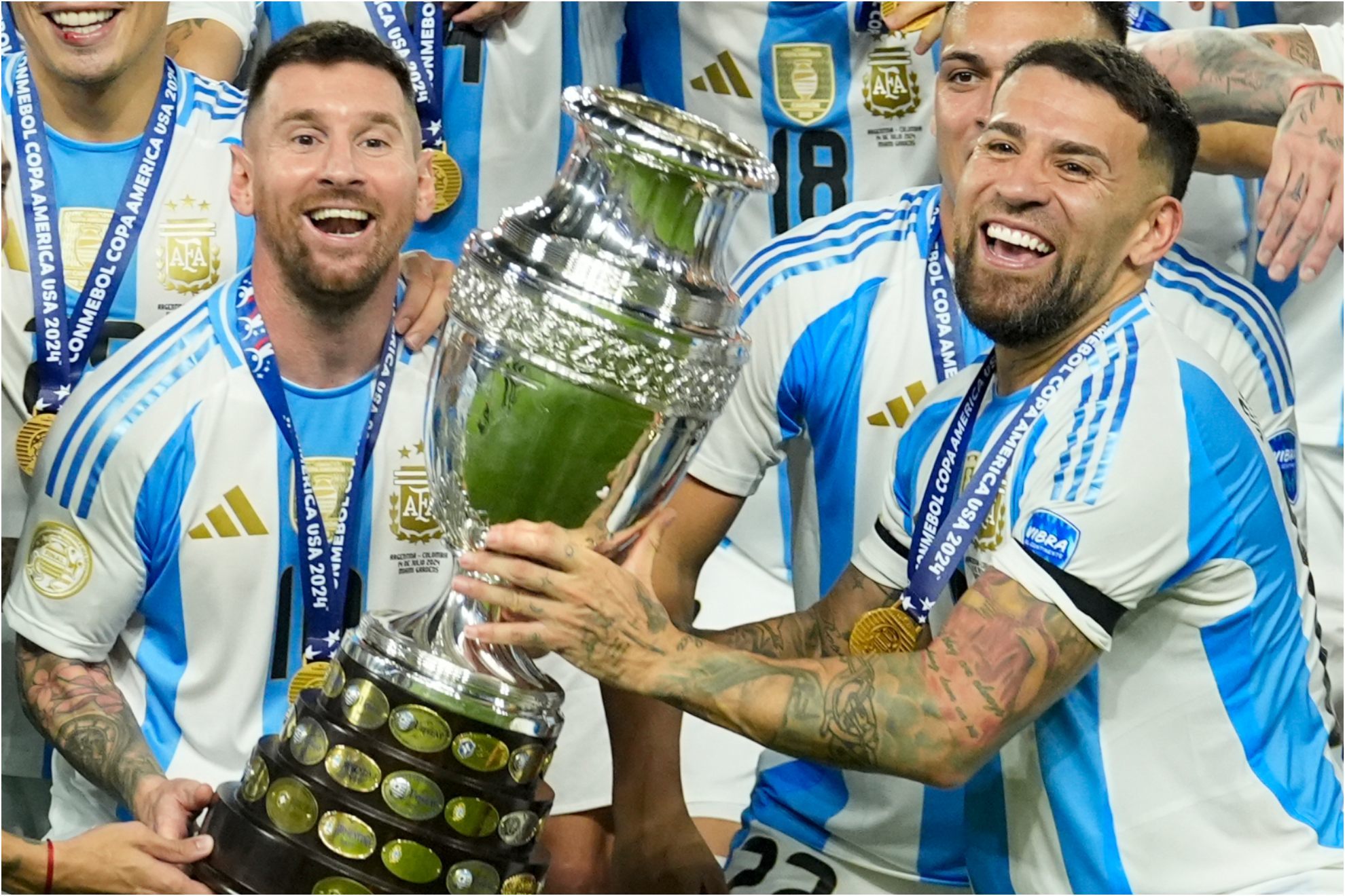 Otamendi también dice adiós a la selección con 'dedicatoria' para Messi: "Fue un privilegio ser parte de tu historia, enano"