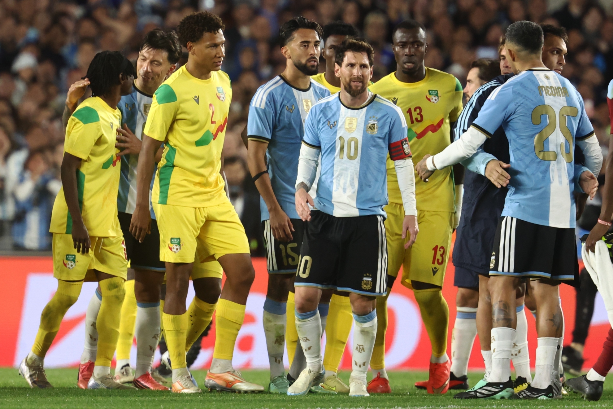Benín carga contra Argentina por el homenaje a Messi: "No nos dejaron hacernos ni una foto"