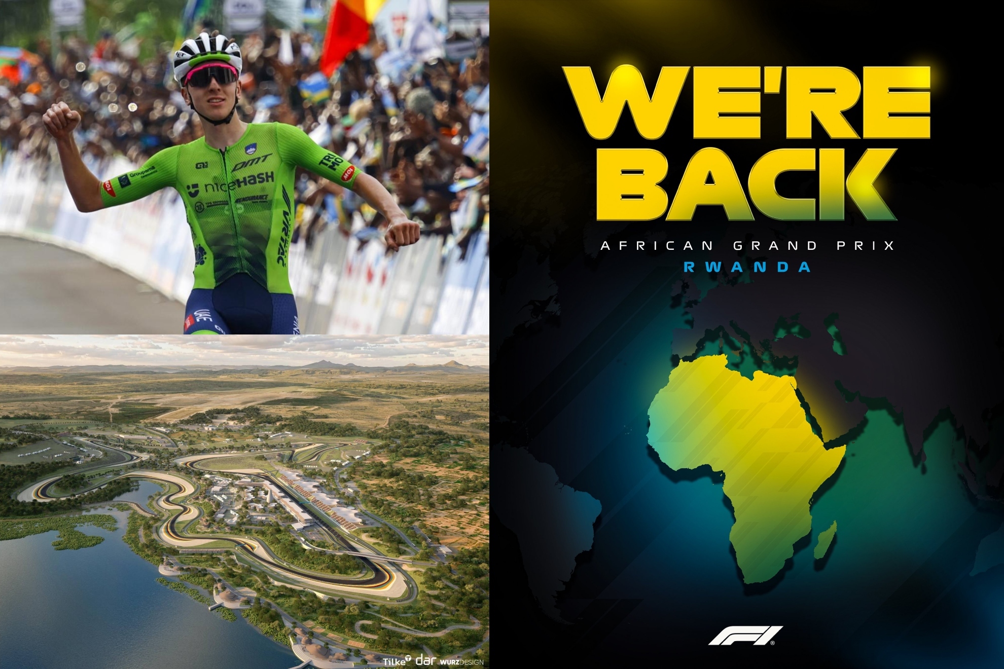 Ruanda devuelve a África a la F1: el país del genocidio atroz que renace con Pogacar, la Champions y el motor