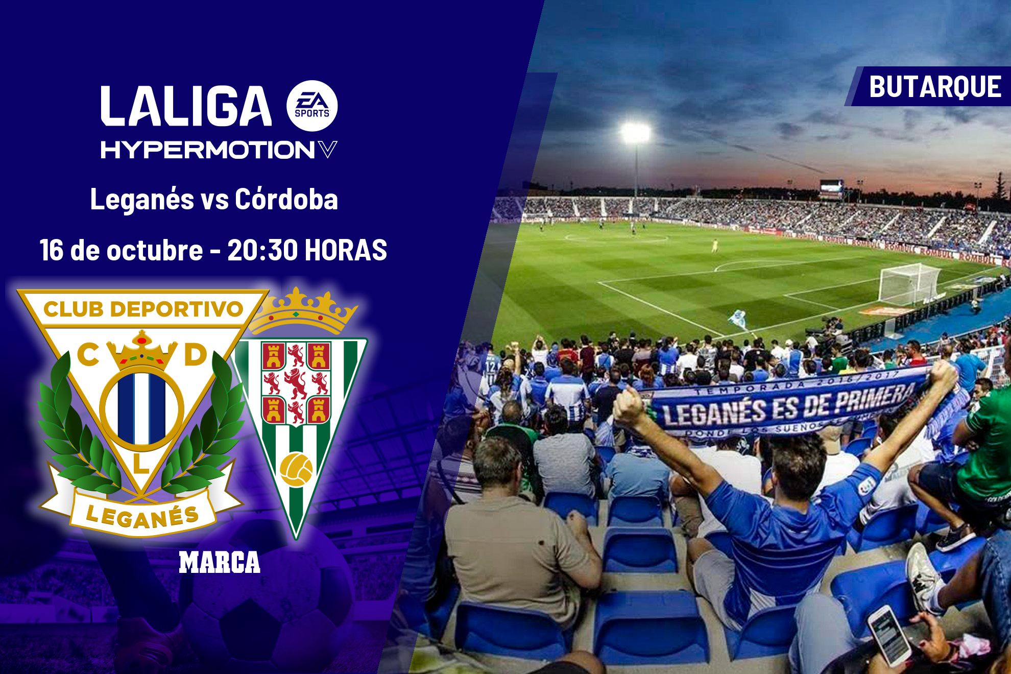 A qué hora es el Leganés - Córdoba: horario, dónde ver hoy en TV y canal del partido de LaLiga Hypermotion
