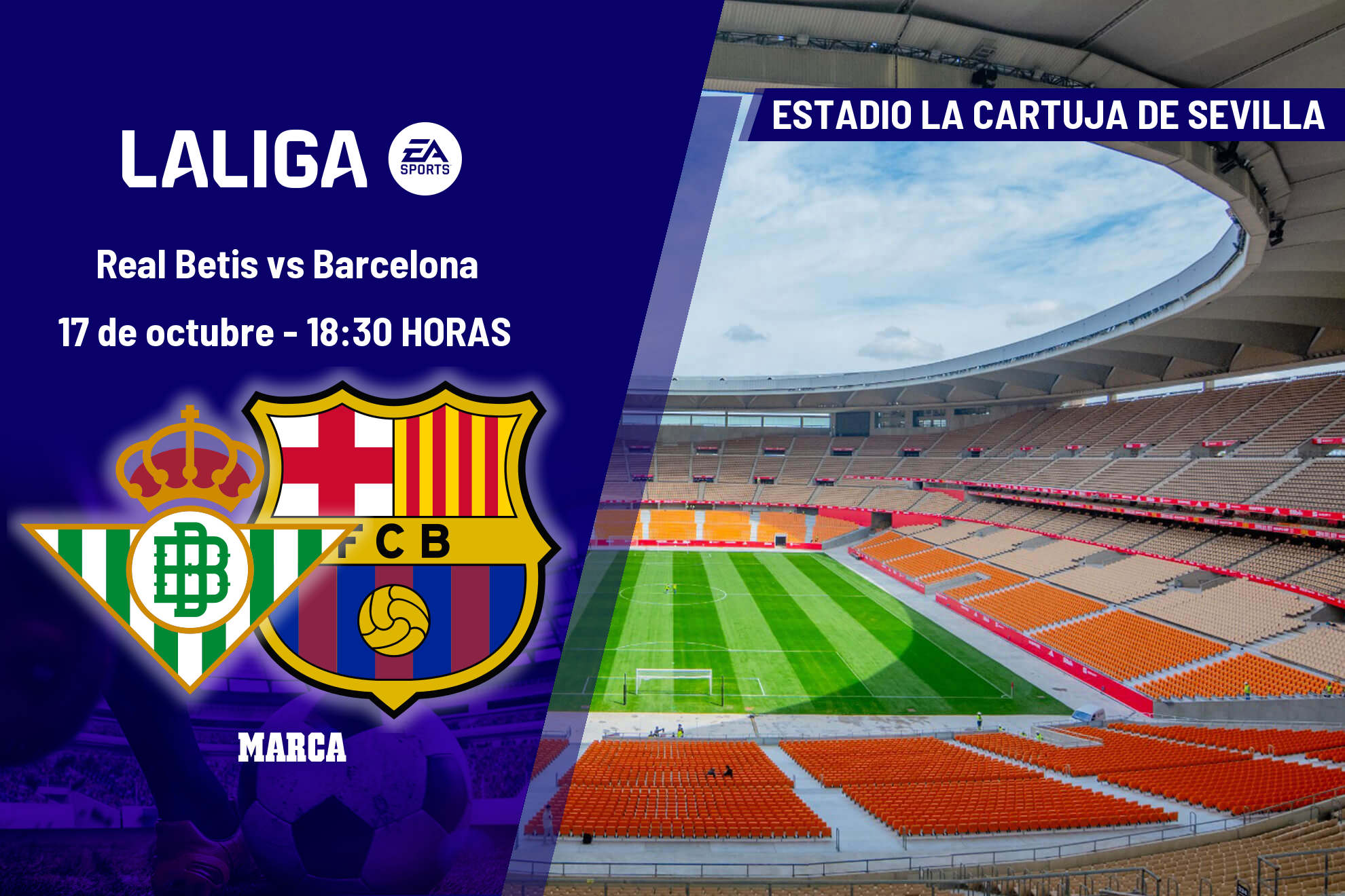 أين تشاهد ريال بيتيس - برشلونة في الدوري الإسباني EA Sports اليوم: ما هي الساعة وقناة التلفزيون لمباراة اليوم التاسع