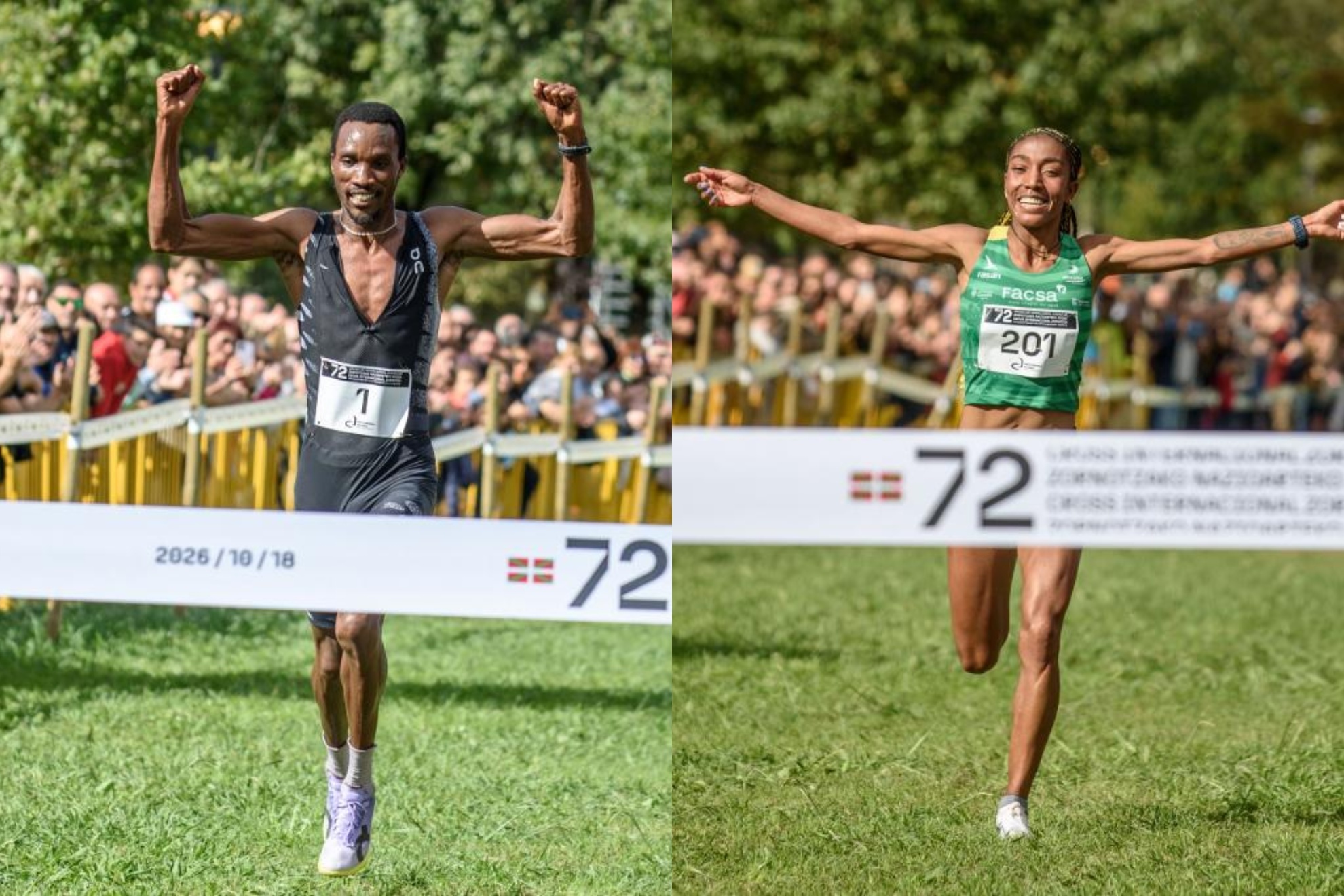 Ntakarutimana y Amebaw se imponen con autoridad en el cross de Zornotza